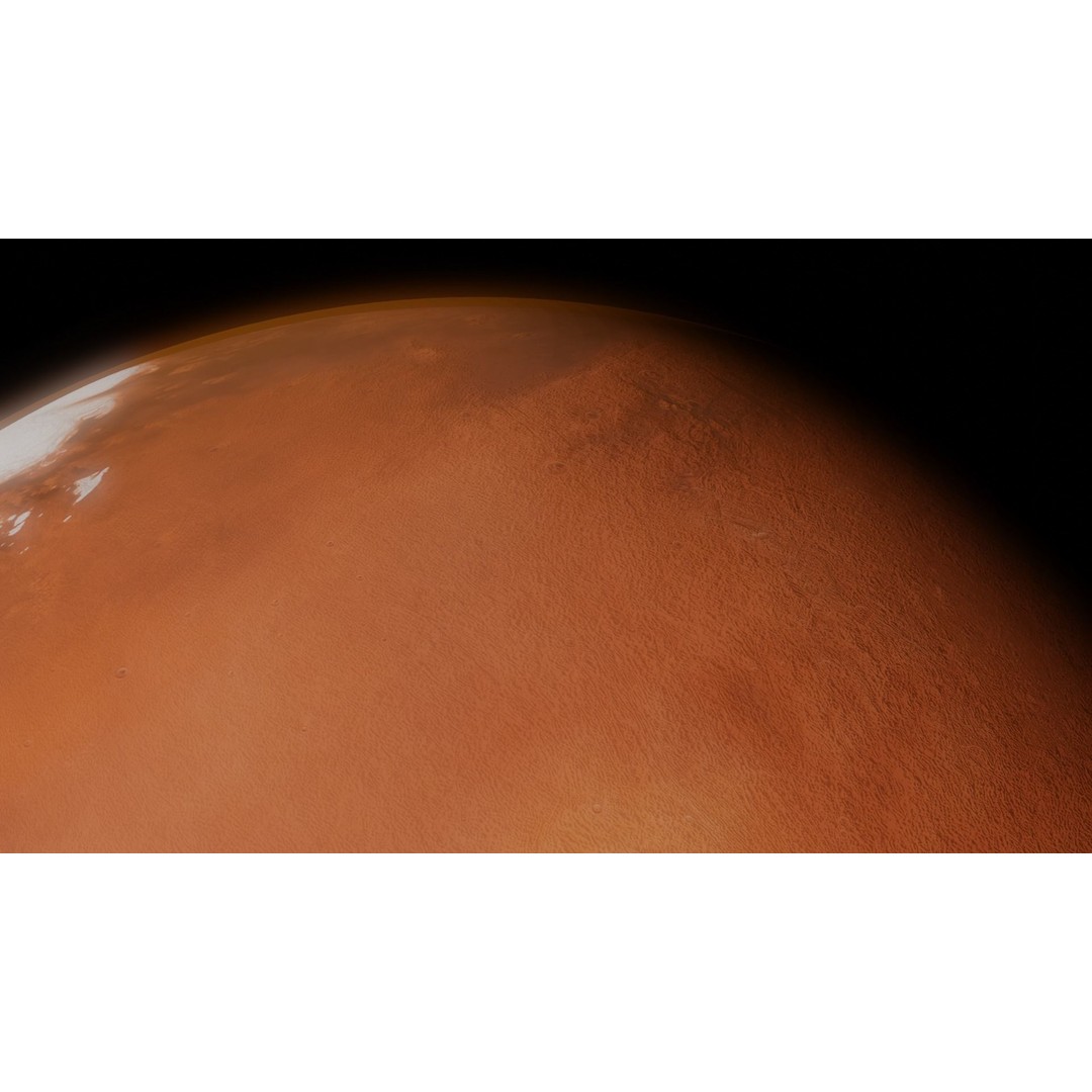 Mars 3D Model – Low Poly Space Asset, FBX, Rigged - View 17