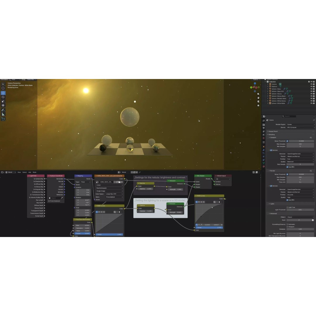 360 Degree 16K HDRI Space Background 3D Model – Equirectangular Environment Map