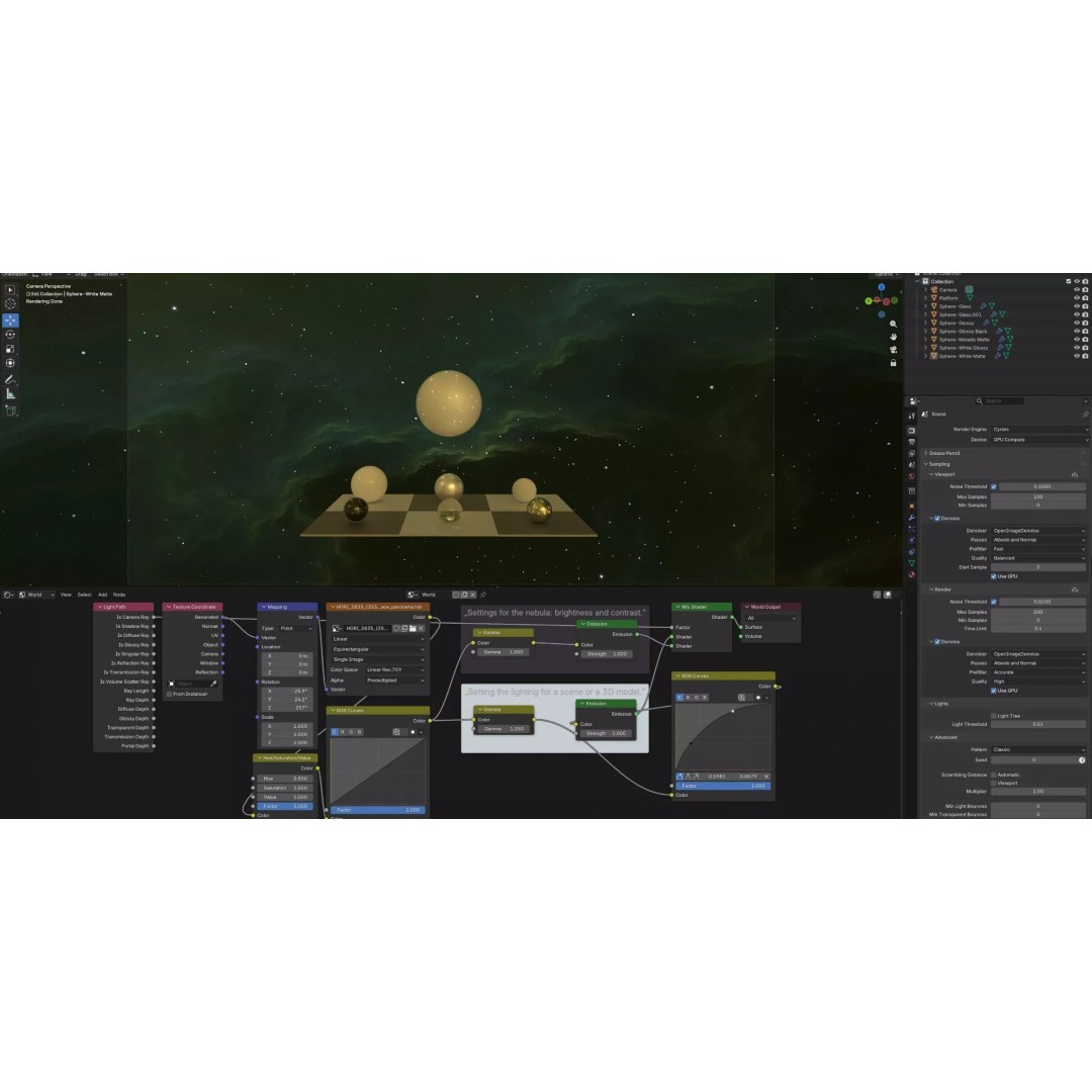 360 Degree 16K HDRI Space Background 3D Model – Equirectangular Environment Map - View 28