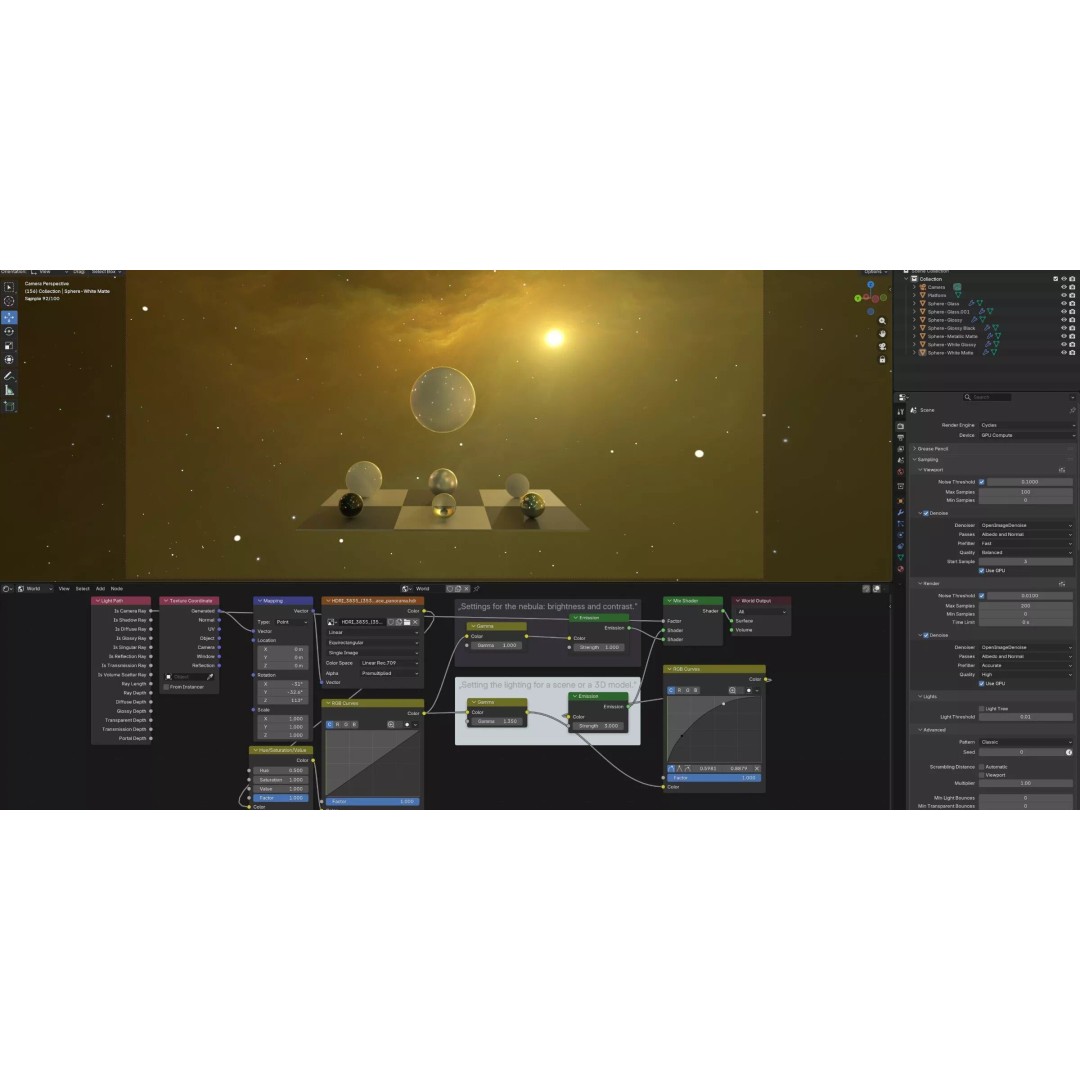 360 Degree 16K HDRI Space Background 3D Model – Equirectangular Environment Map - View 29