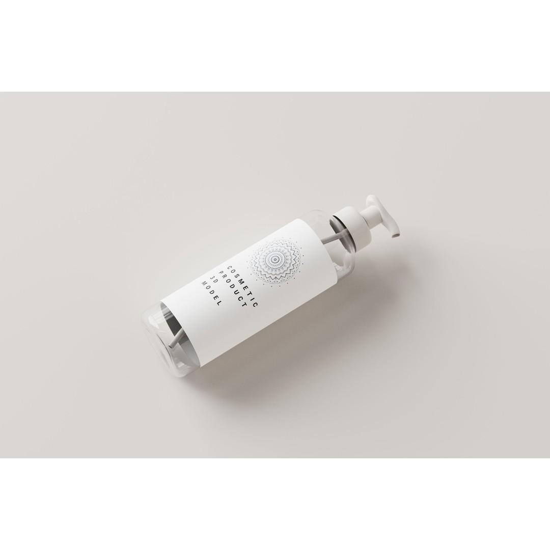 Cosmetic Bottles 3D Model – Low Poly Realistic Design, FBX & OBJ - View 11