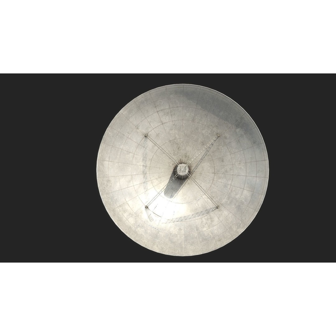 Satellite Antenna 3D Model – Low Poly PBR Game Asset, FBX - View 15