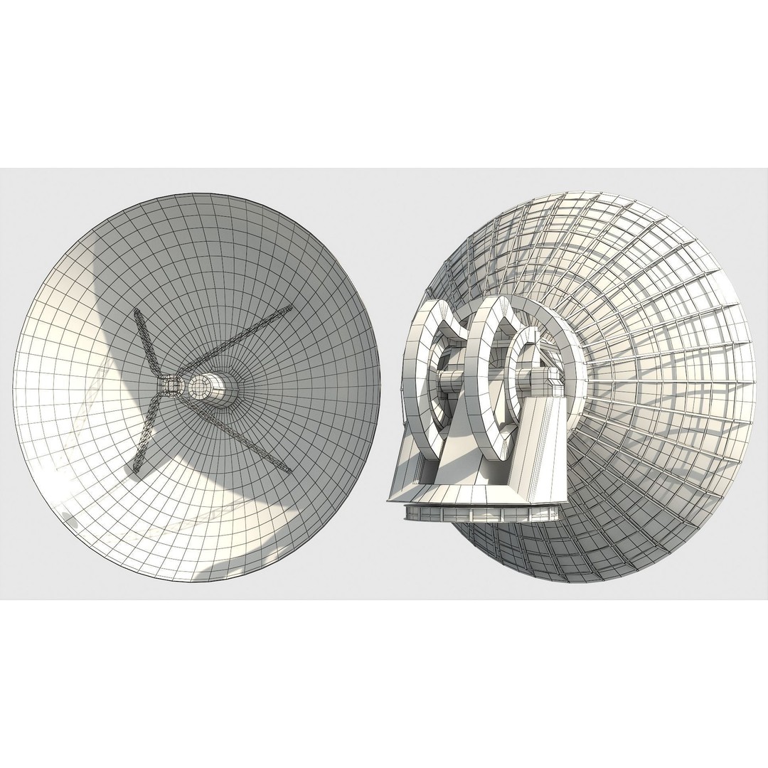 Satellite Antenna 3D Model – Low Poly PBR Game Asset, FBX - View 16