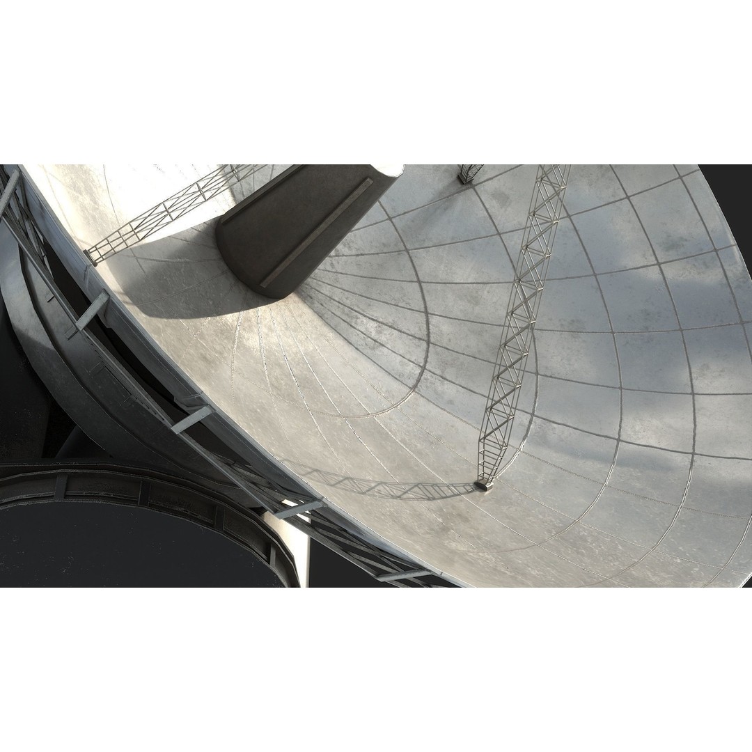 Satellite Antenna 3D Model – Low Poly PBR Game Asset, FBX - View 5