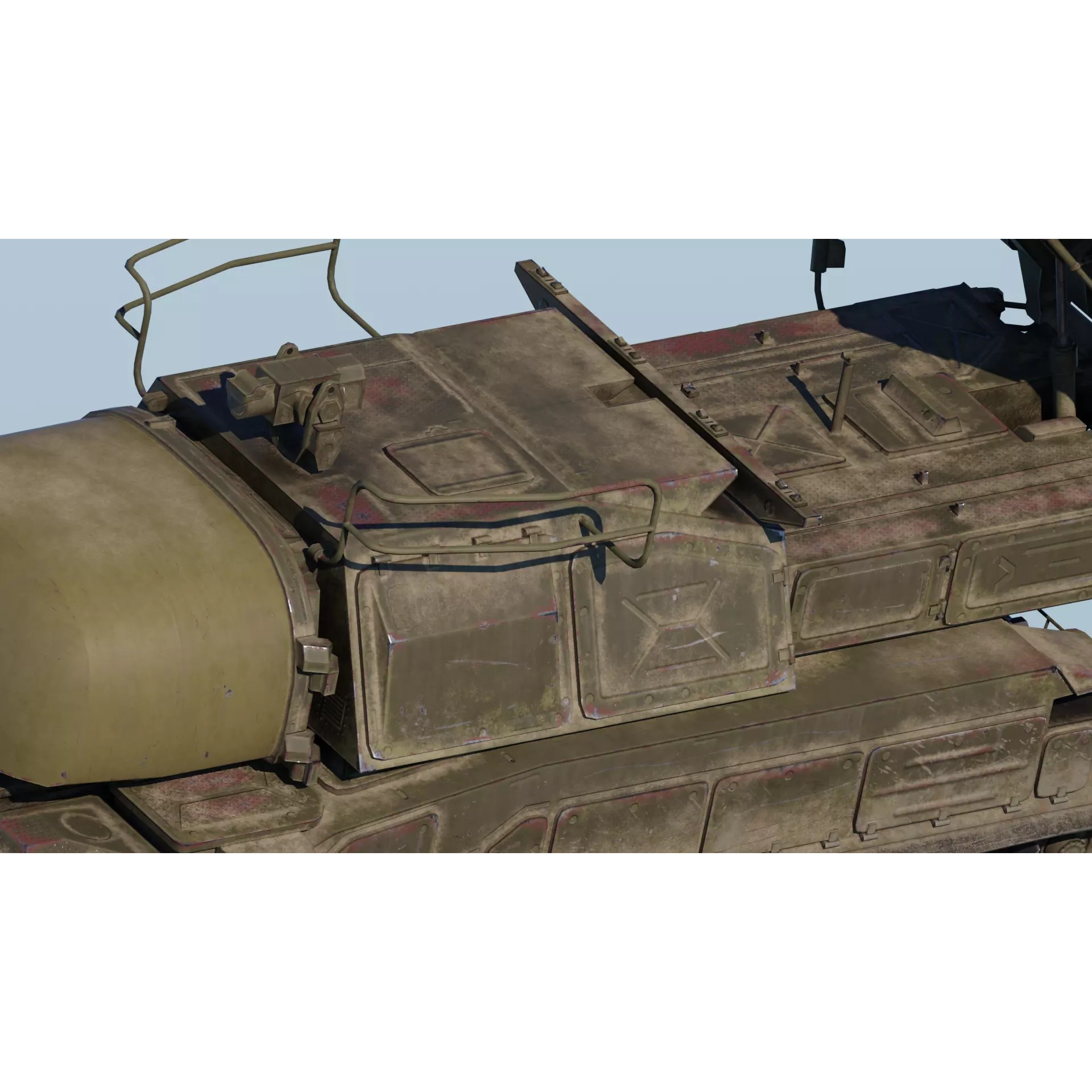 9K37 Buk-M1-2 - Low-Poly Game-Ready 3D Model - View 14