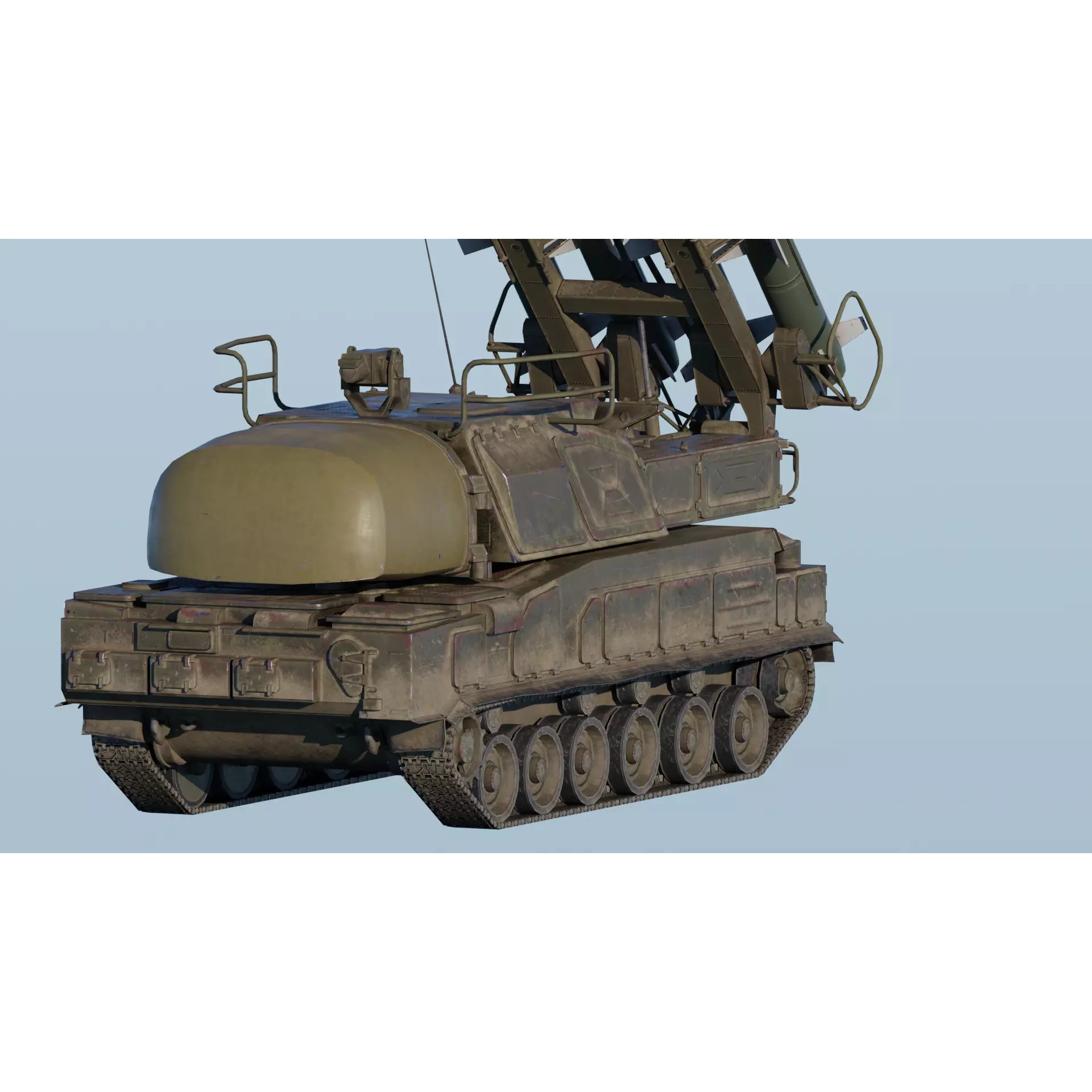 9K37 Buk-M1-2 - Low-Poly Game-Ready 3D Model - View 5