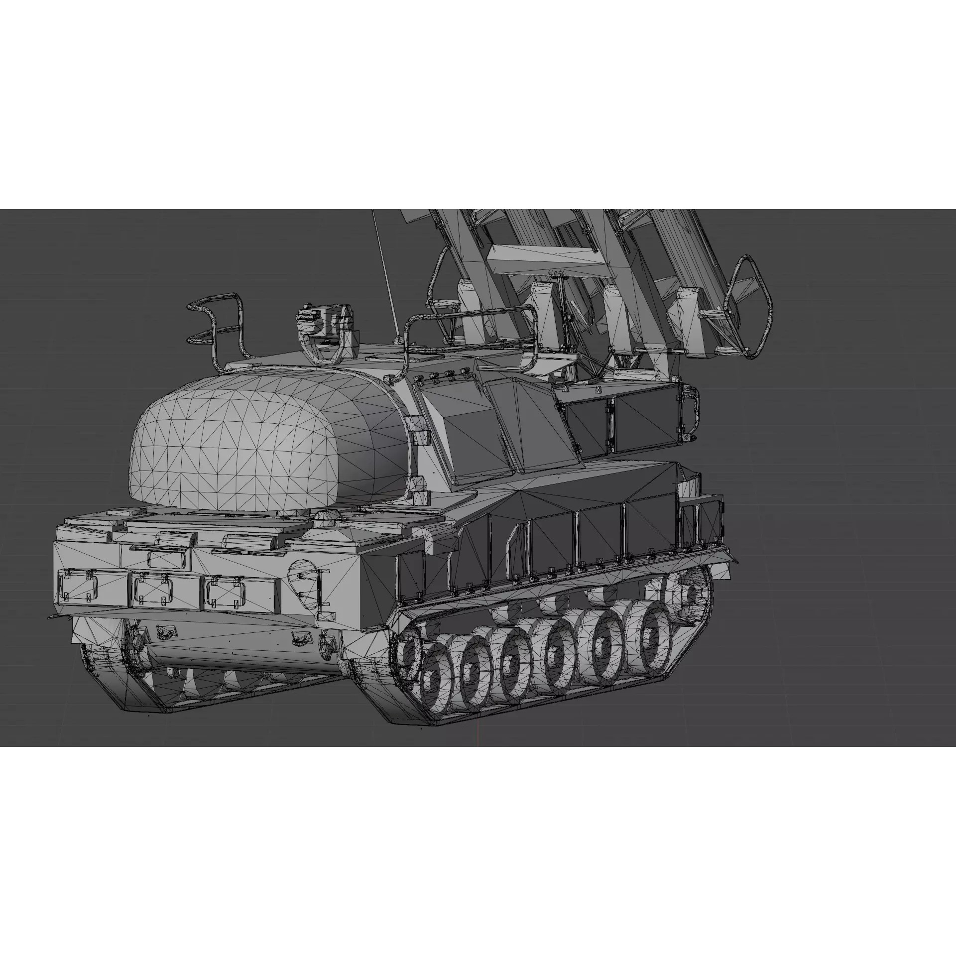9K37 Buk-M1-2 - Low-Poly Game-Ready 3D Model - View 6