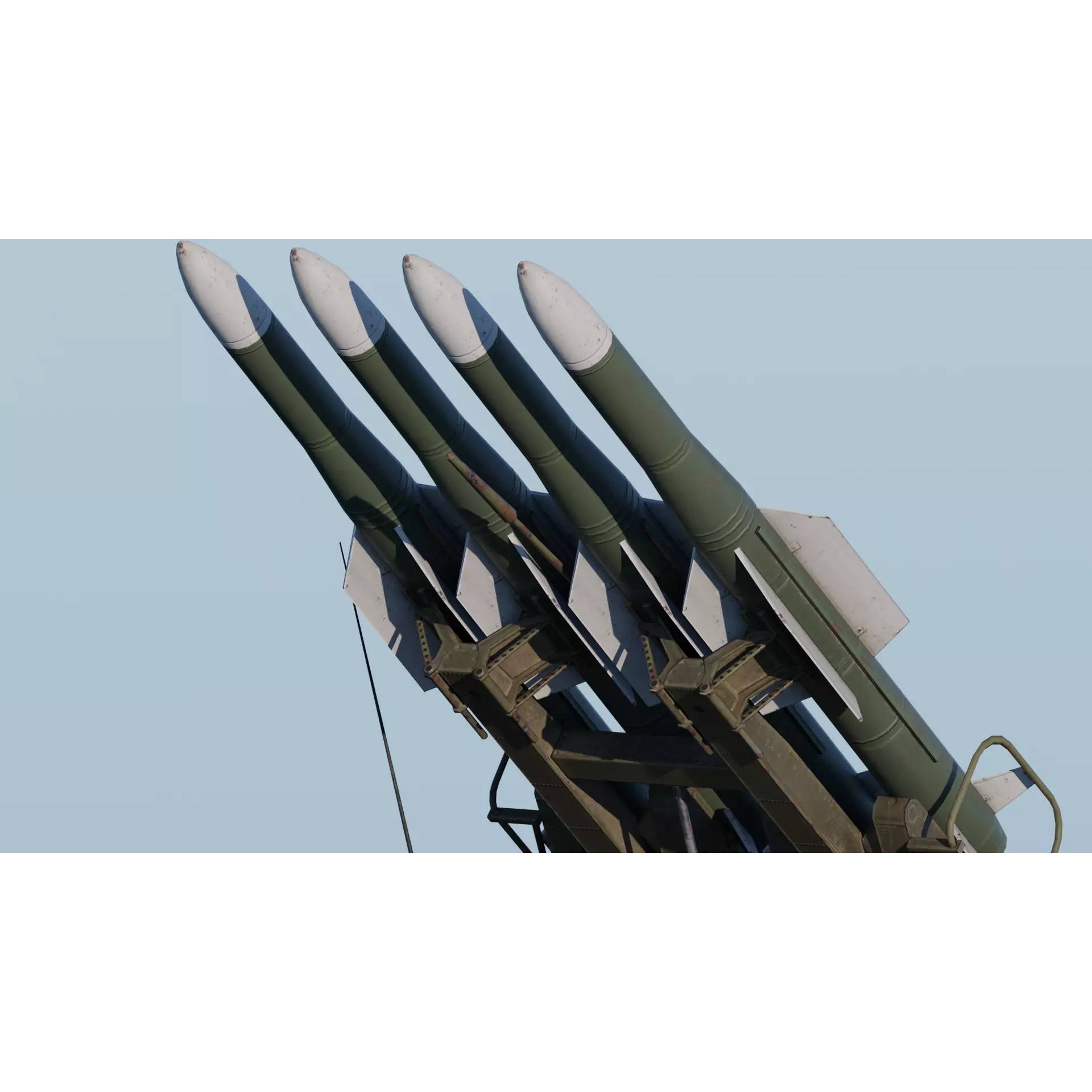 9K37 Buk-M1-2 - Low-Poly Game-Ready 3D Model - View 8