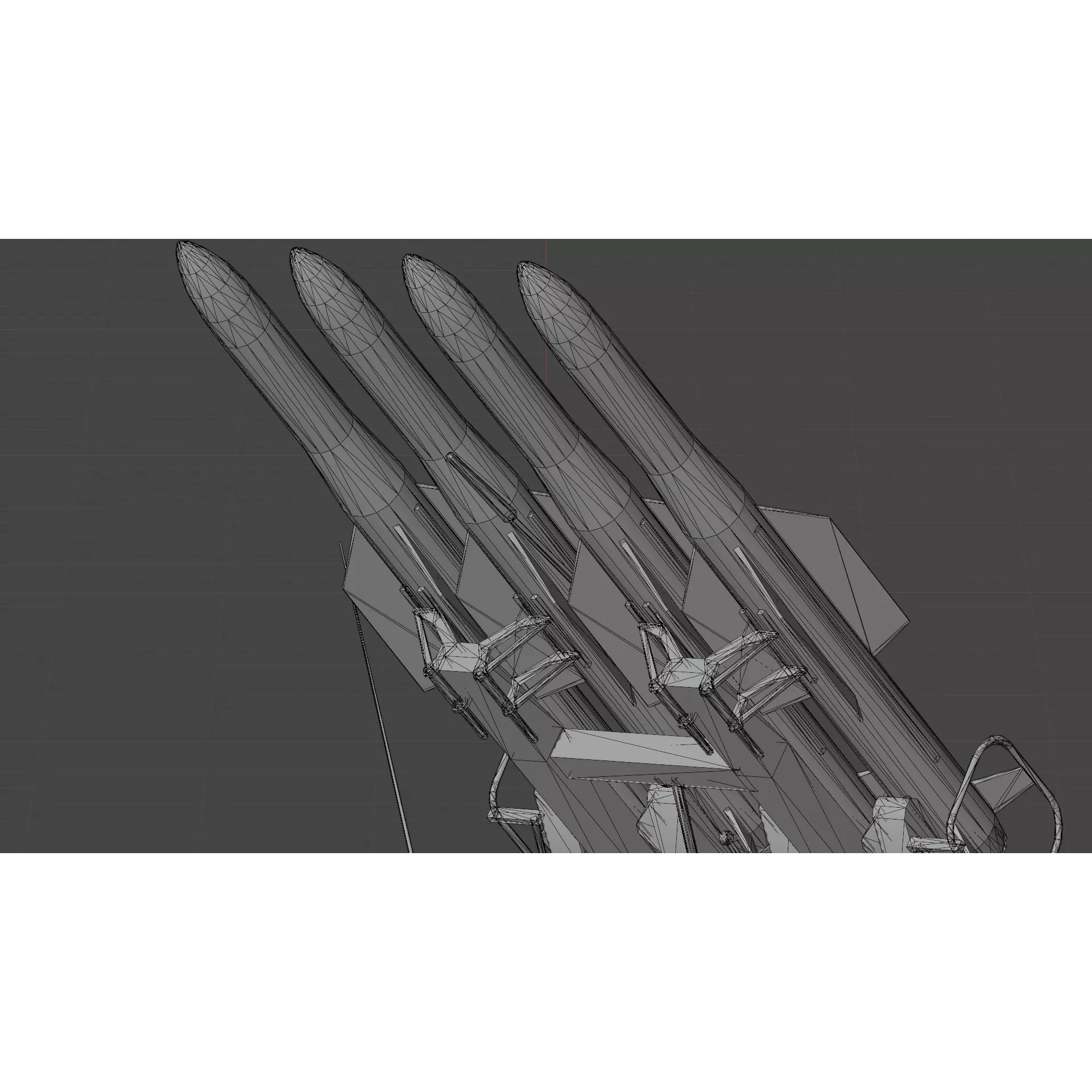 9K37 Buk-M1-2 - Low-Poly Game-Ready 3D Model - View 9