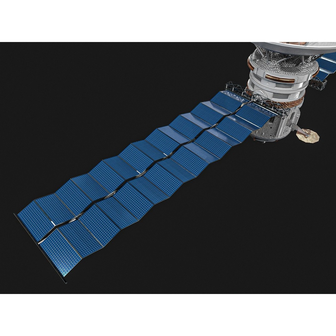 Satellite 3D Model – Low Poly PBR Asset for Games, FBX, Blender - View 12