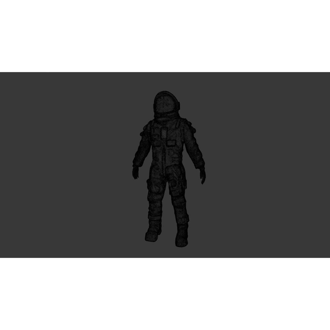 Rigged Astronaut 3D Model – Low Poly Animation Asset, FBX - View 10