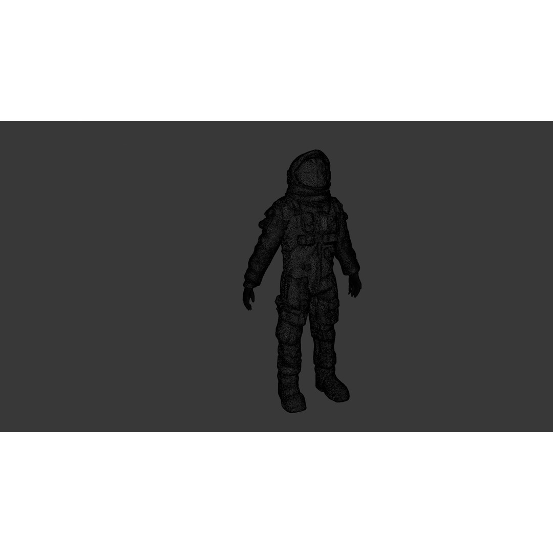 Rigged Astronaut 3D Model – Low Poly Animation Asset, FBX - View 9