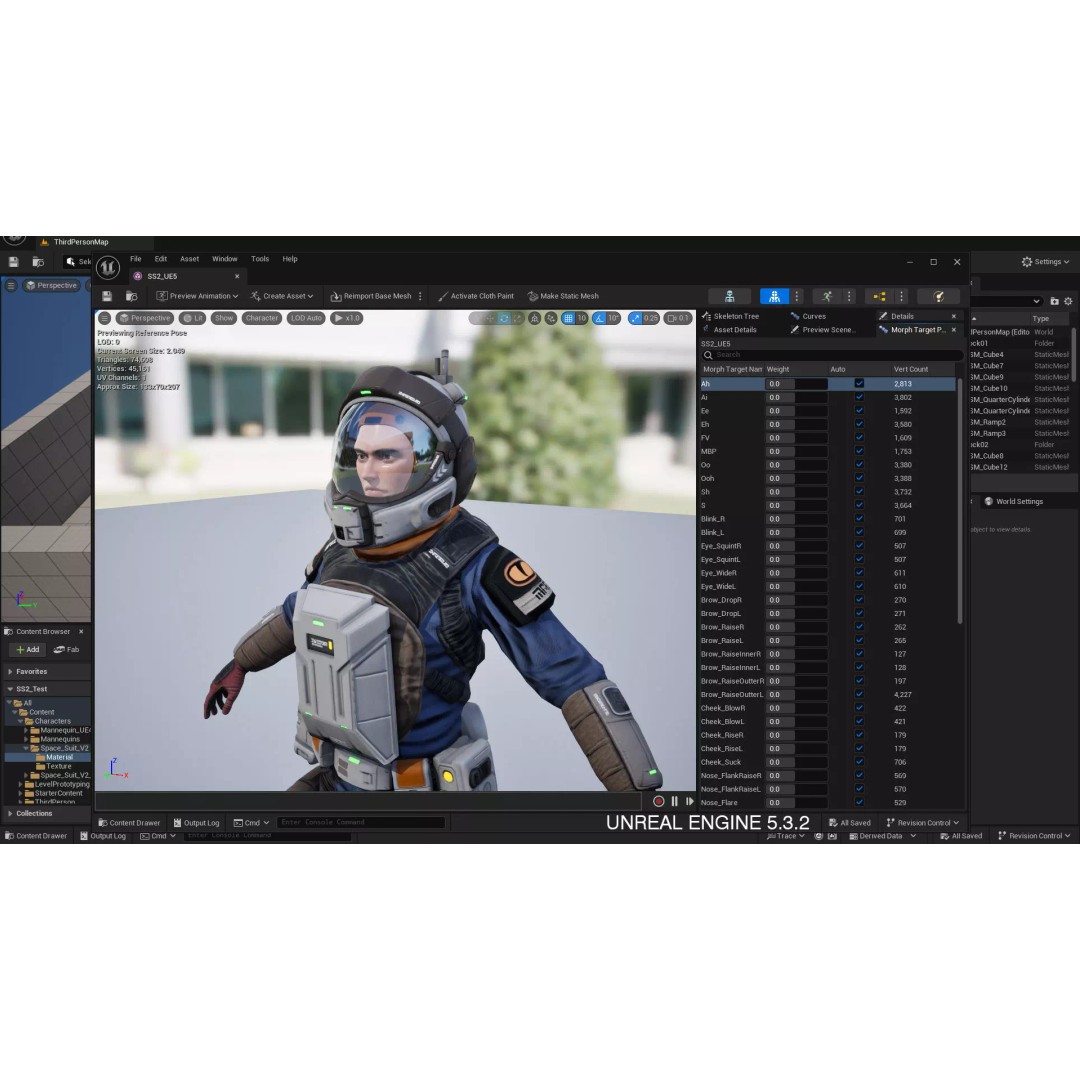 Space Marshal 3D Model – Low Poly Rigged Character, FBX, PBR - View 23