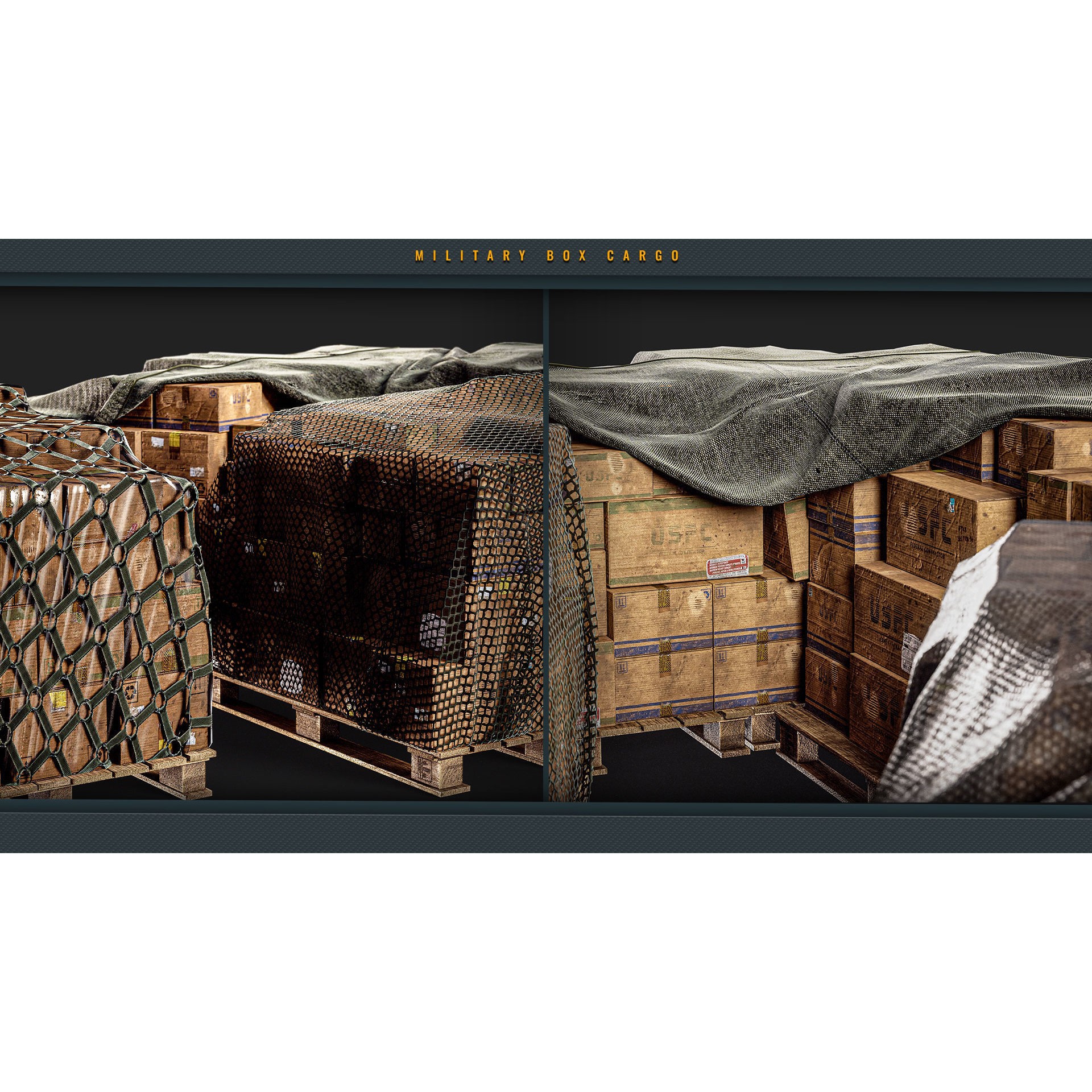 Military Box Cargo Vol 2 - Low-Poly Game-Ready 3D Model - View 5