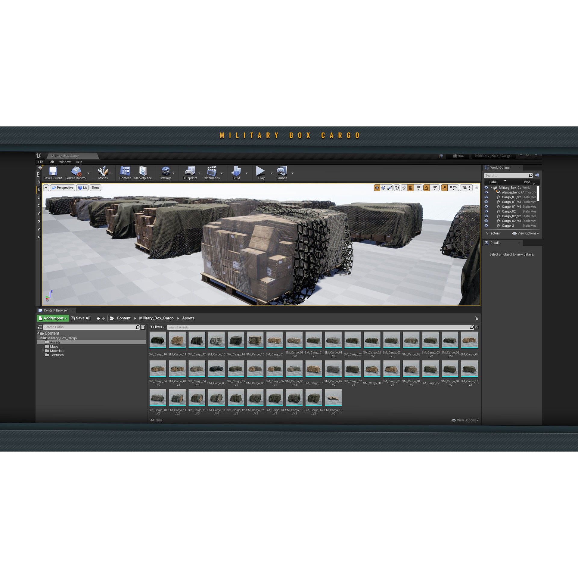 Military Box Cargo Vol 2 - Low-Poly Game-Ready 3D Model - View 8
