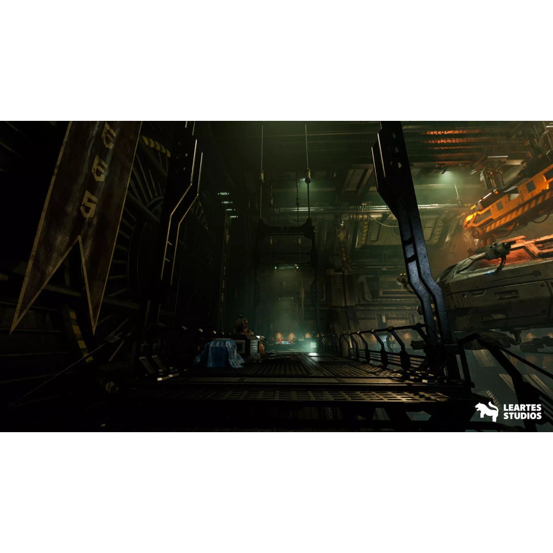 Sci-Fi Spaceship Hangar 3D Model – Low Poly Game Asset, FBX/OBJ - View 10