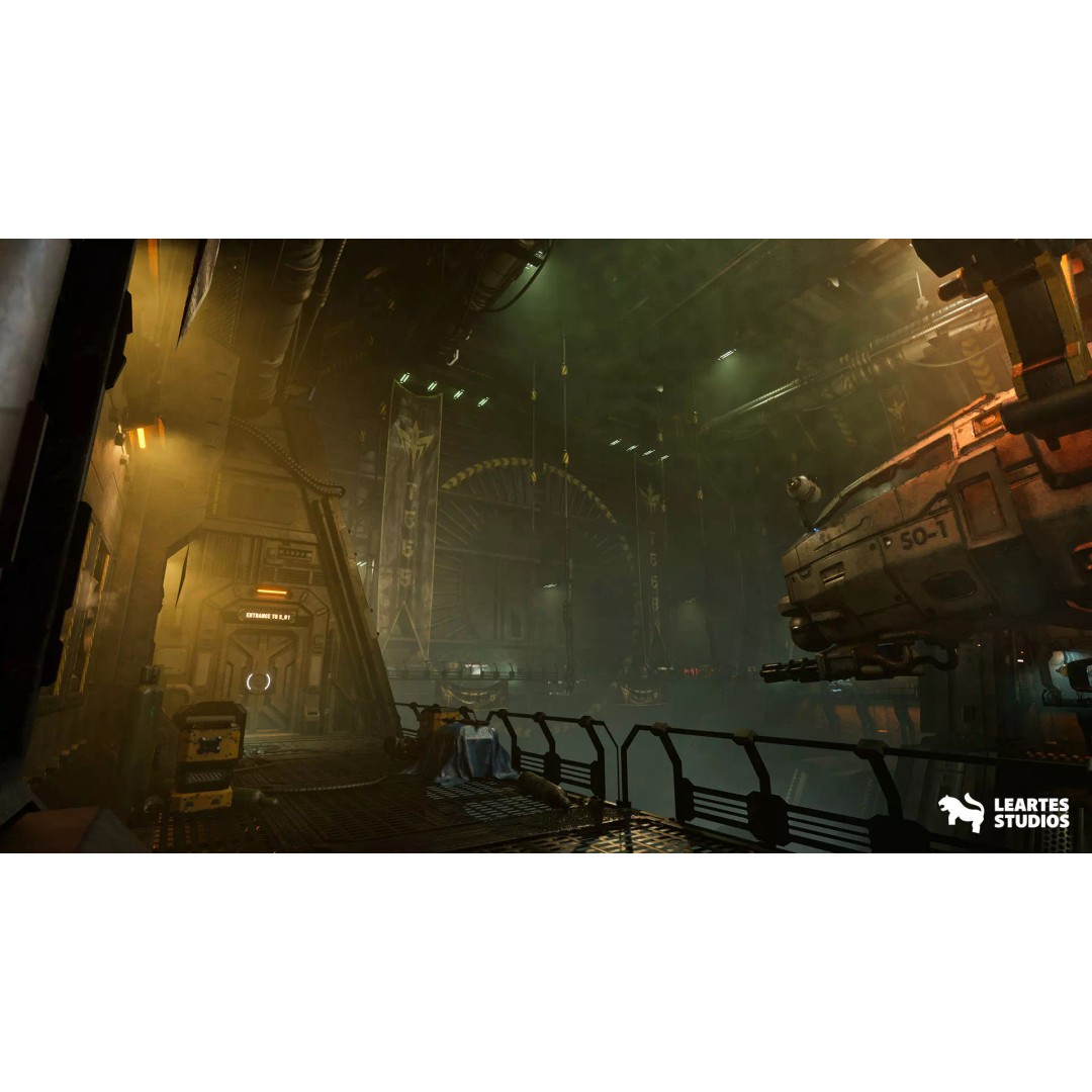 Sci-Fi Spaceship Hangar 3D Model – Low Poly Game Asset, FBX/OBJ - View 11