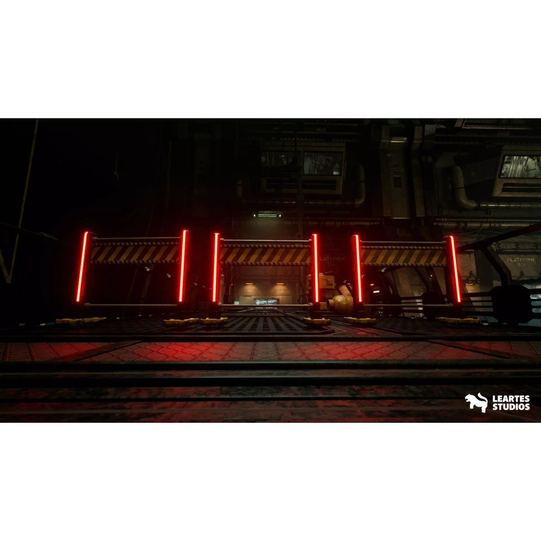 Sci-Fi Spaceship Hangar 3D Model – Low Poly Game Asset, FBX/OBJ - View 18