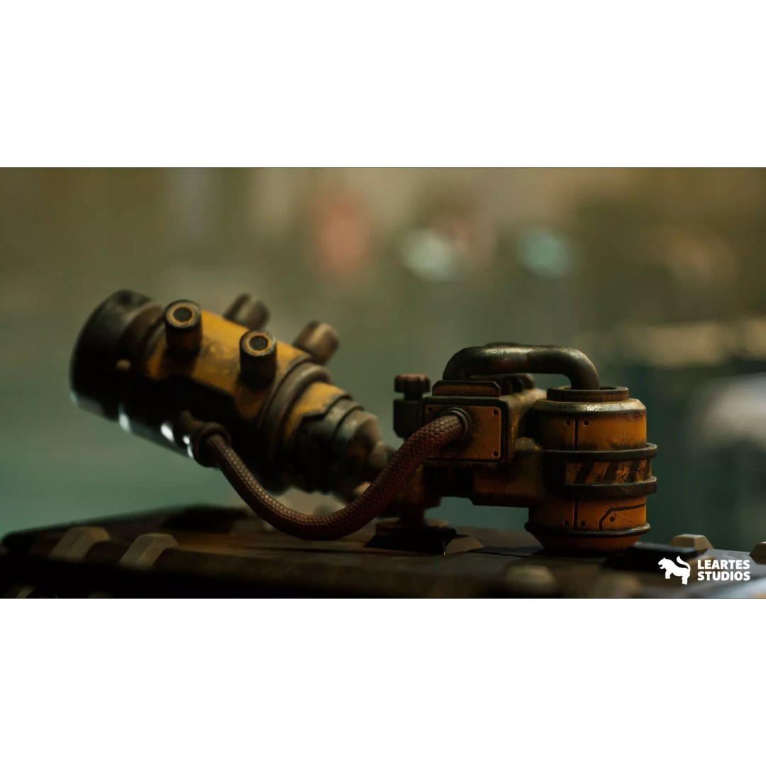Sci-Fi Spaceship Hangar 3D Model – Low Poly Game Asset, FBX/OBJ - View 19