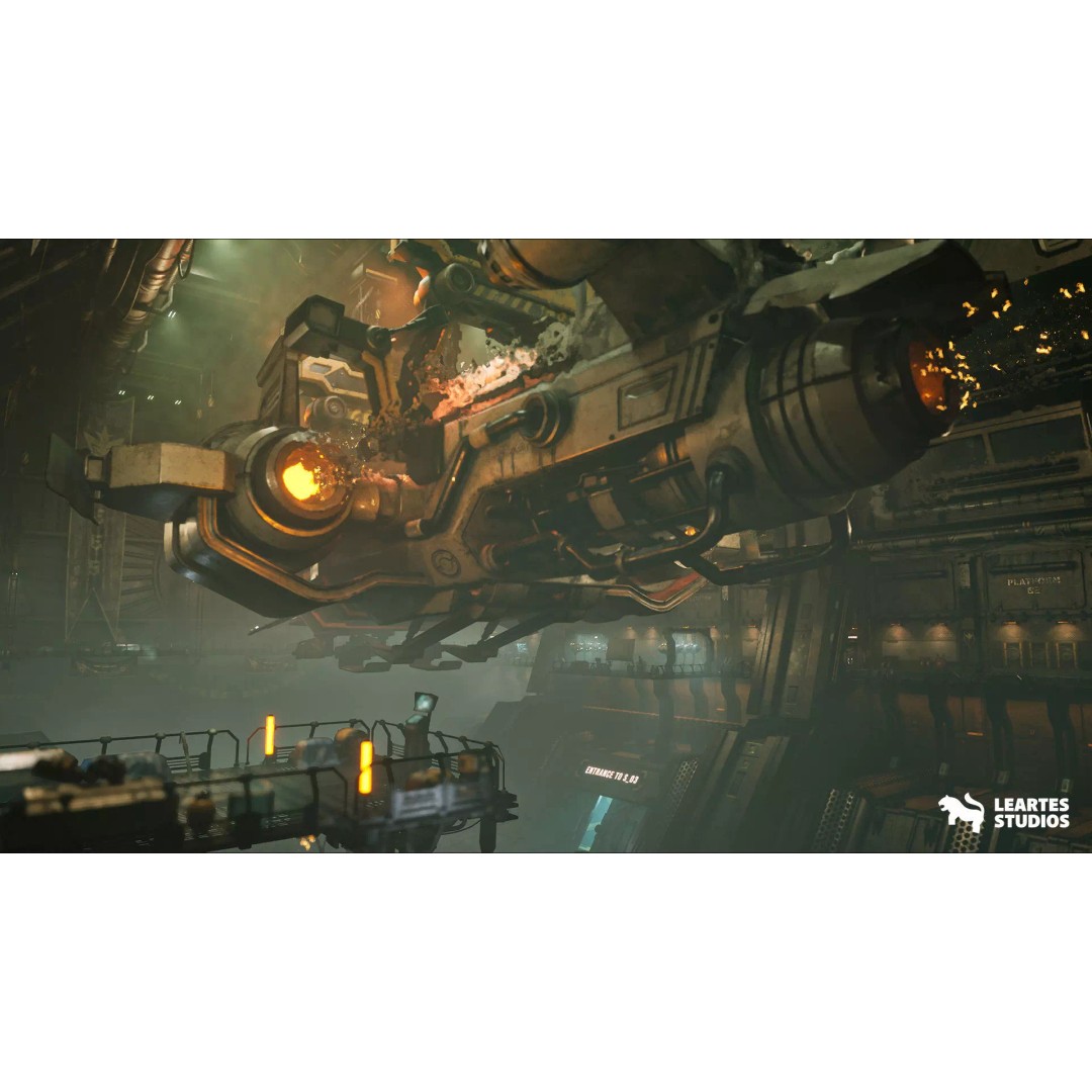 Sci-Fi Spaceship Hangar 3D Model – Low Poly Game Asset, FBX/OBJ - View 26
