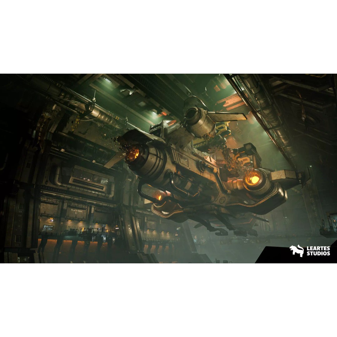 Sci-Fi Spaceship Hangar 3D Model – Low Poly Game Asset, FBX/OBJ - View 7