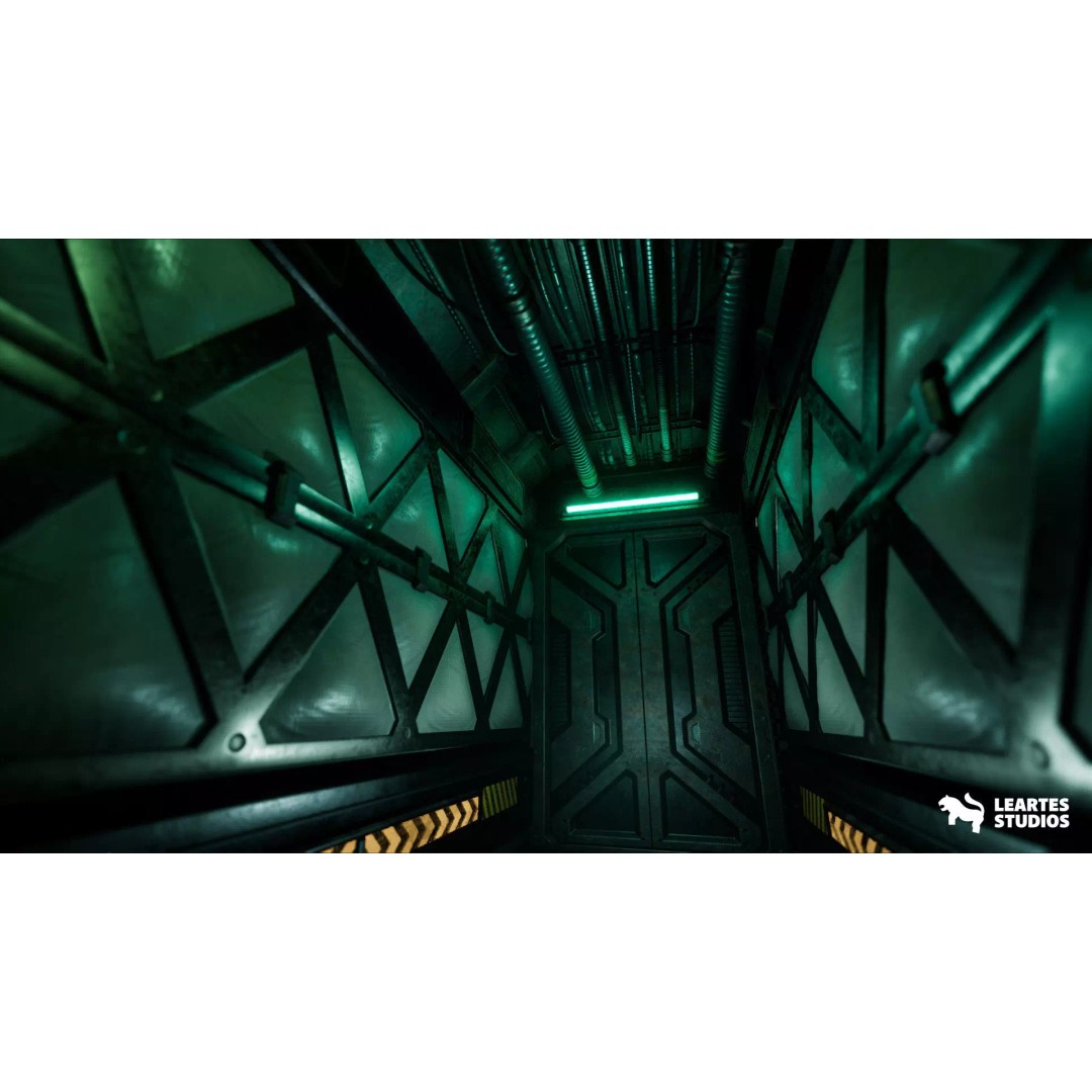 Sci-Fi Spaceship Hangar 3D Model – Low Poly Game Asset, FBX/OBJ - View 9