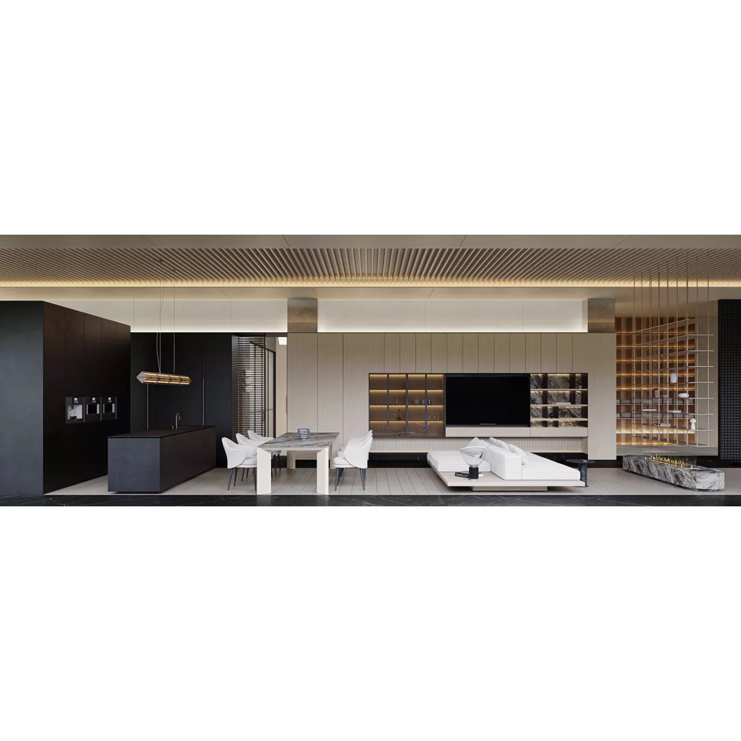 Home Furnishing Exhibition Hall 3D Model – Textured Indoor Scene, FBX - View 3