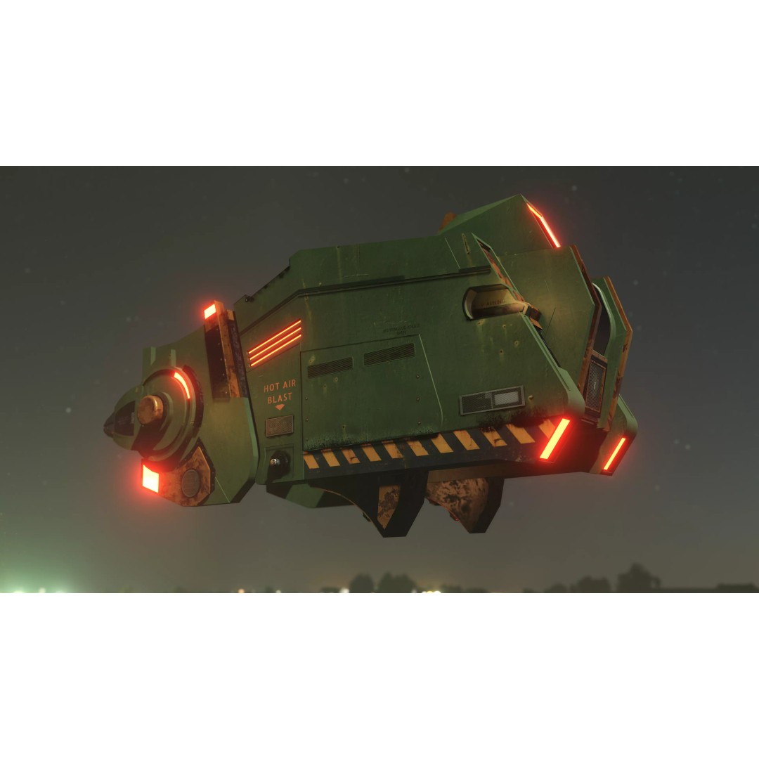 War Spaceship 3D Model – Low Poly Game-Ready PBR Asset, Blender - View 2
