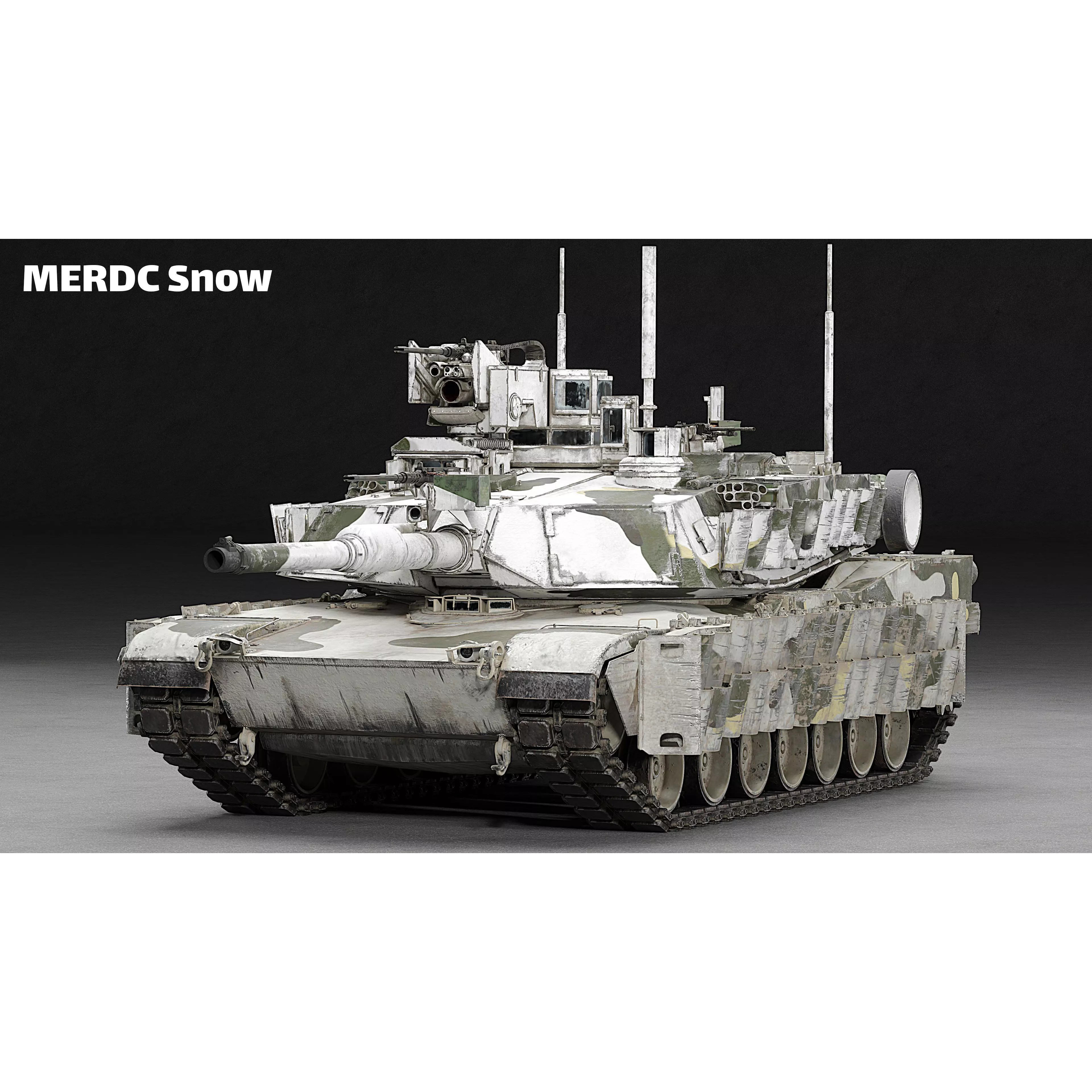 M1A2 SEP v2 Abrams - Game-Ready 3D Model - View 10