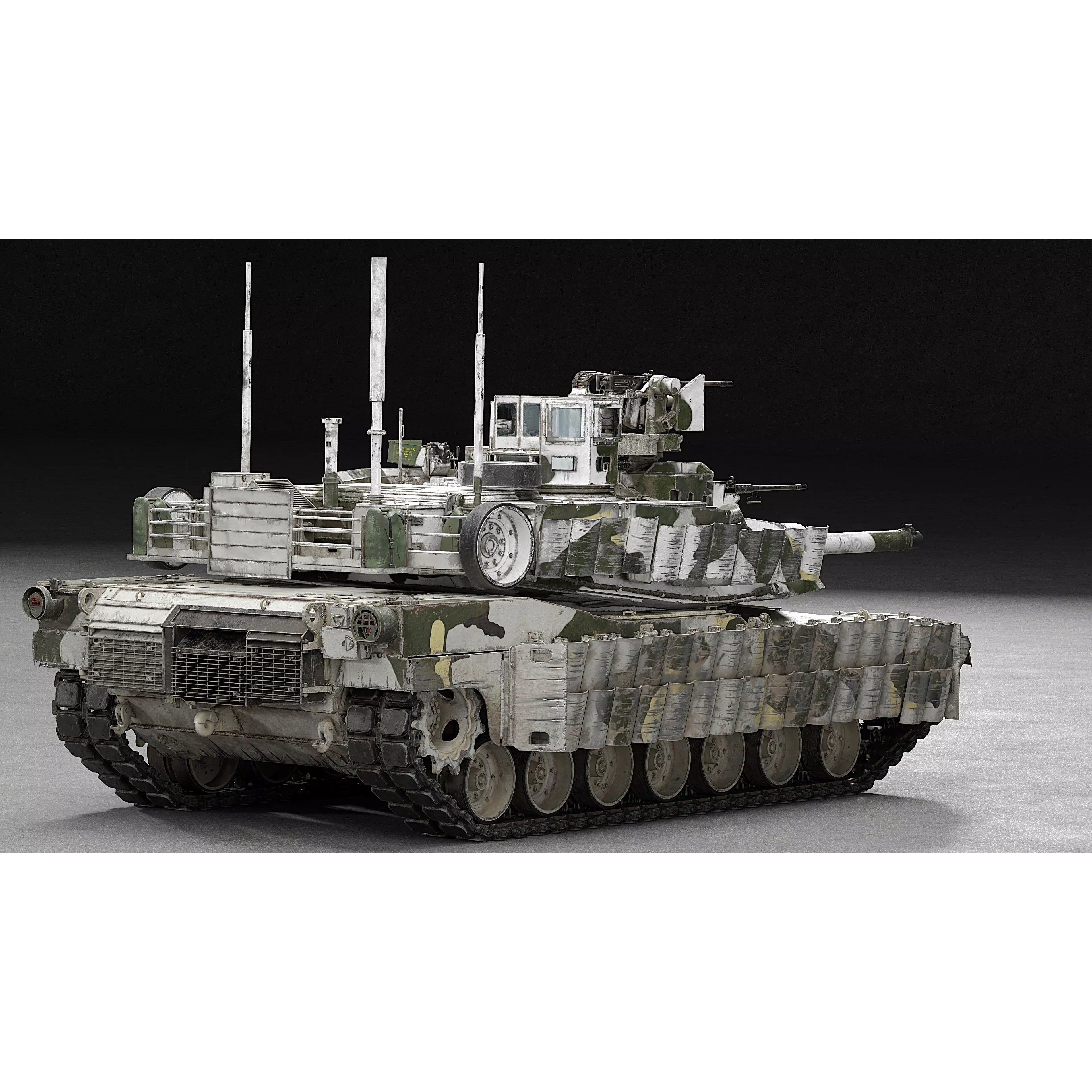 M1A2 SEP v2 Abrams - Game-Ready 3D Model - View 11