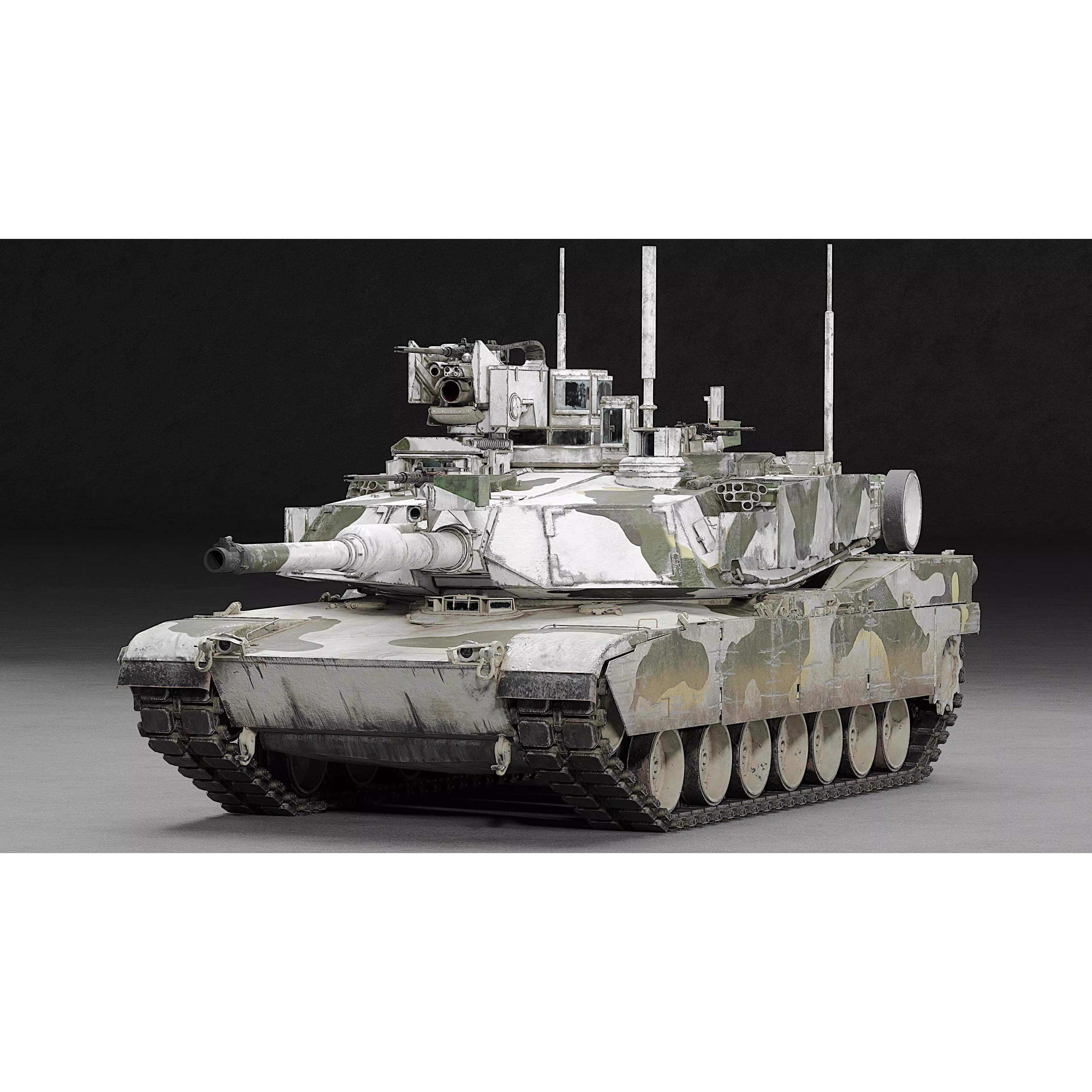 M1A2 SEP v2 Abrams - Game-Ready 3D Model - View 12