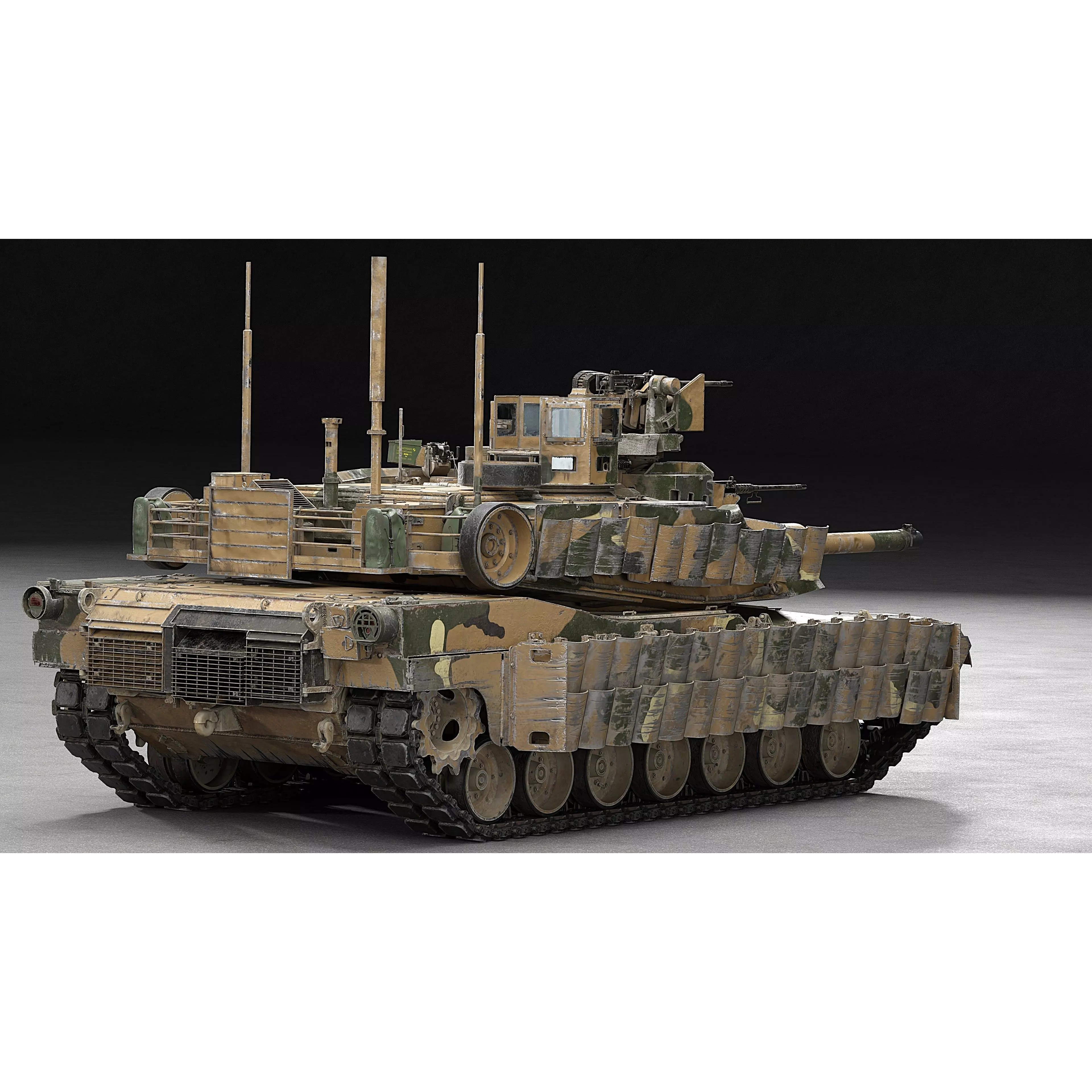 M1A2 SEP v2 Abrams - Game-Ready 3D Model - View 14