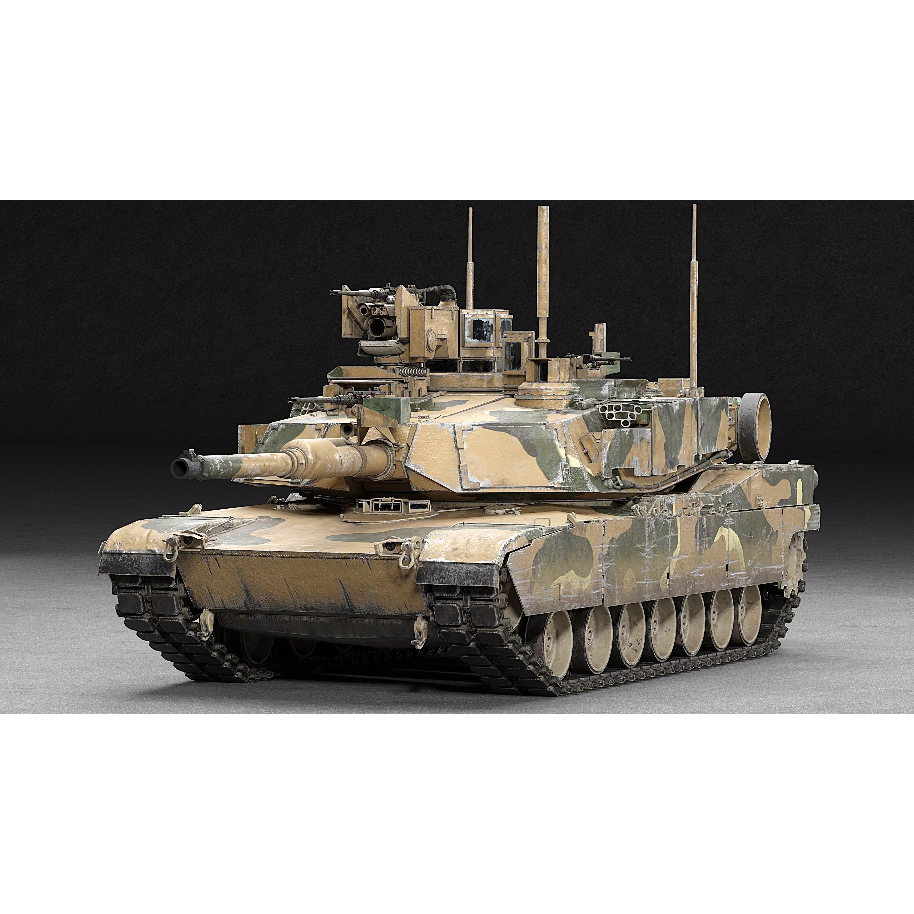 M1A2 SEP v2 Abrams - Game-Ready 3D Model - View 15