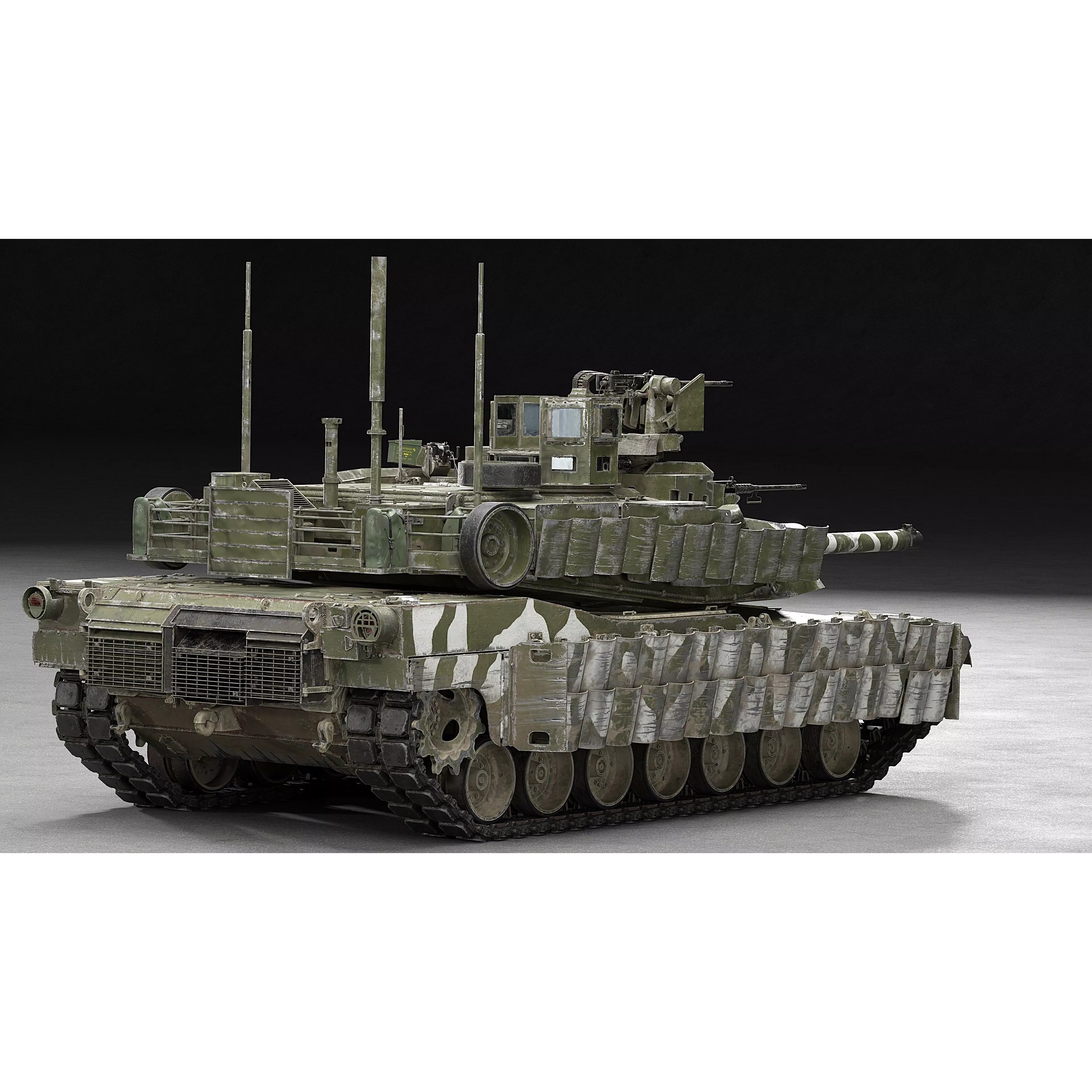 M1A2 SEP v2 Abrams - Game-Ready 3D Model - View 20