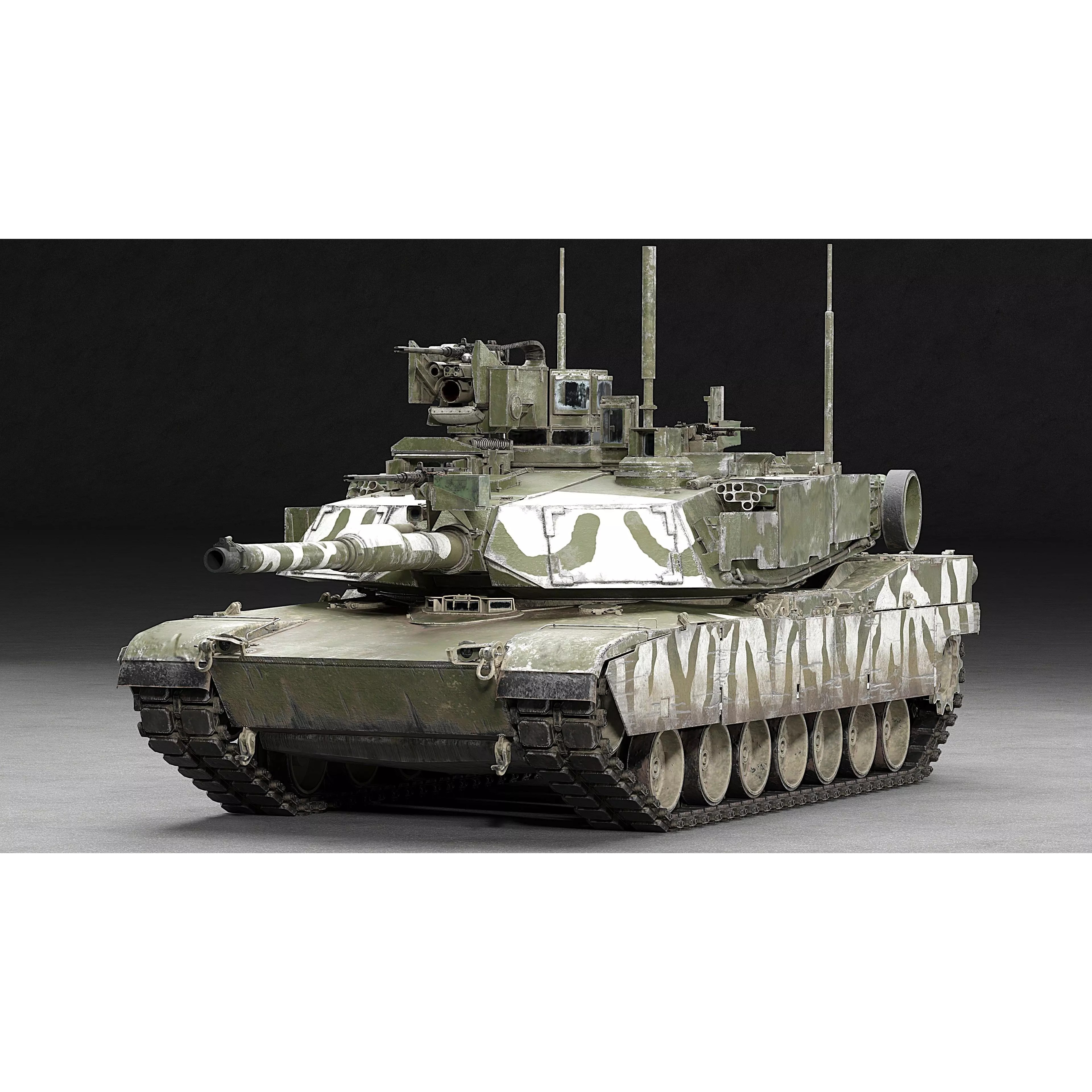 M1A2 SEP v2 Abrams - Game-Ready 3D Model - View 21
