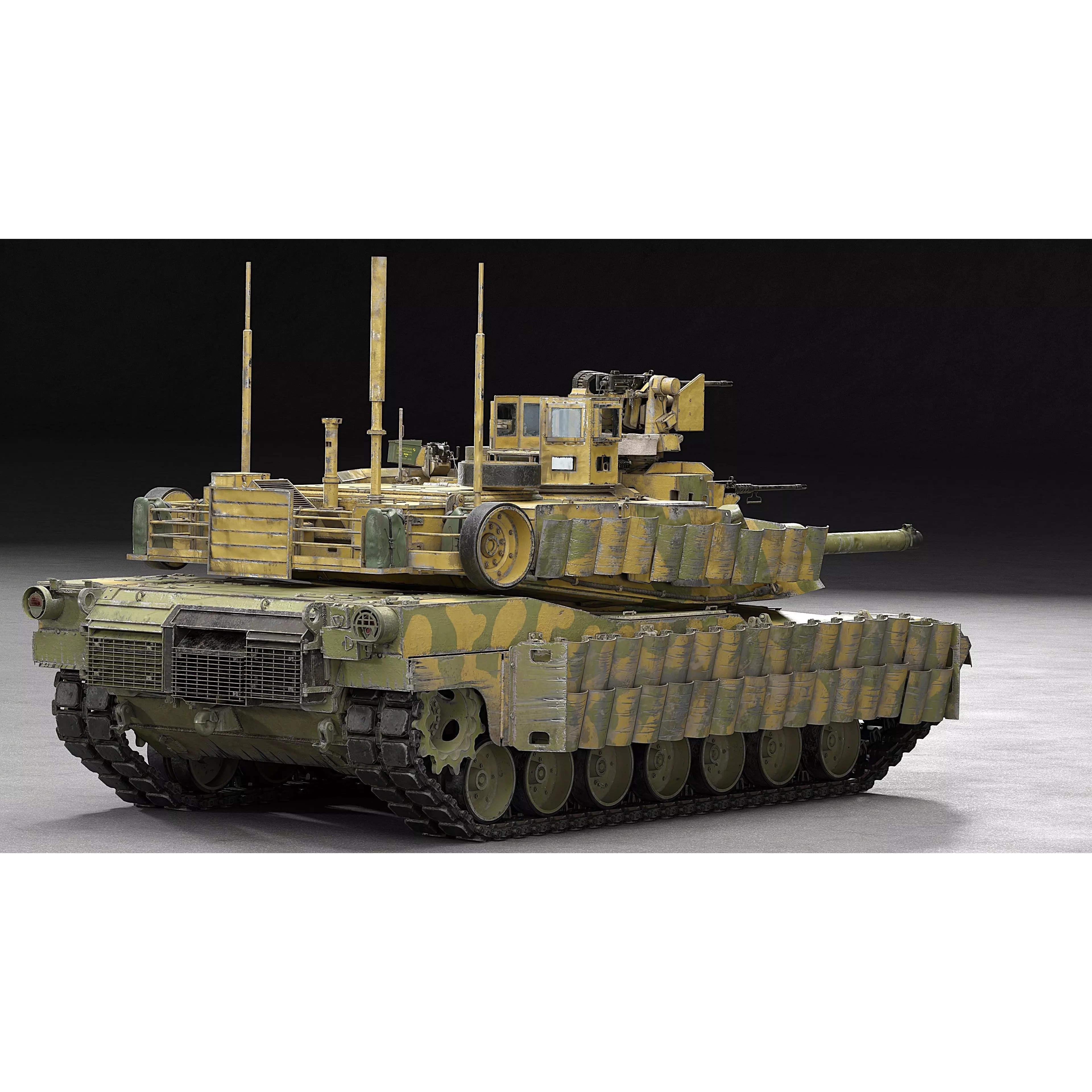 M1A2 SEP v2 Abrams - Game-Ready 3D Model - View 23