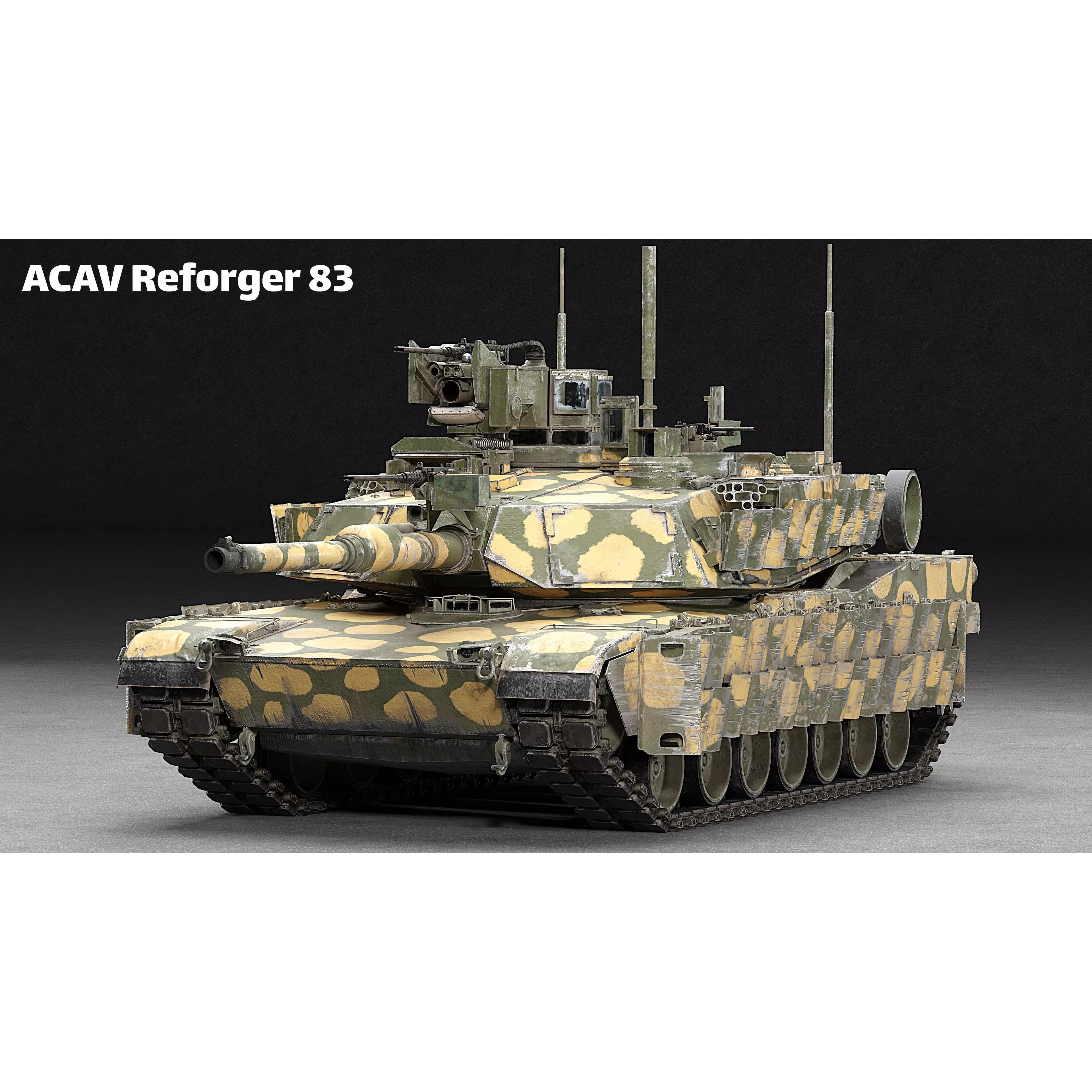 M1A2 SEP v2 Abrams - Game-Ready 3D Model - View 25