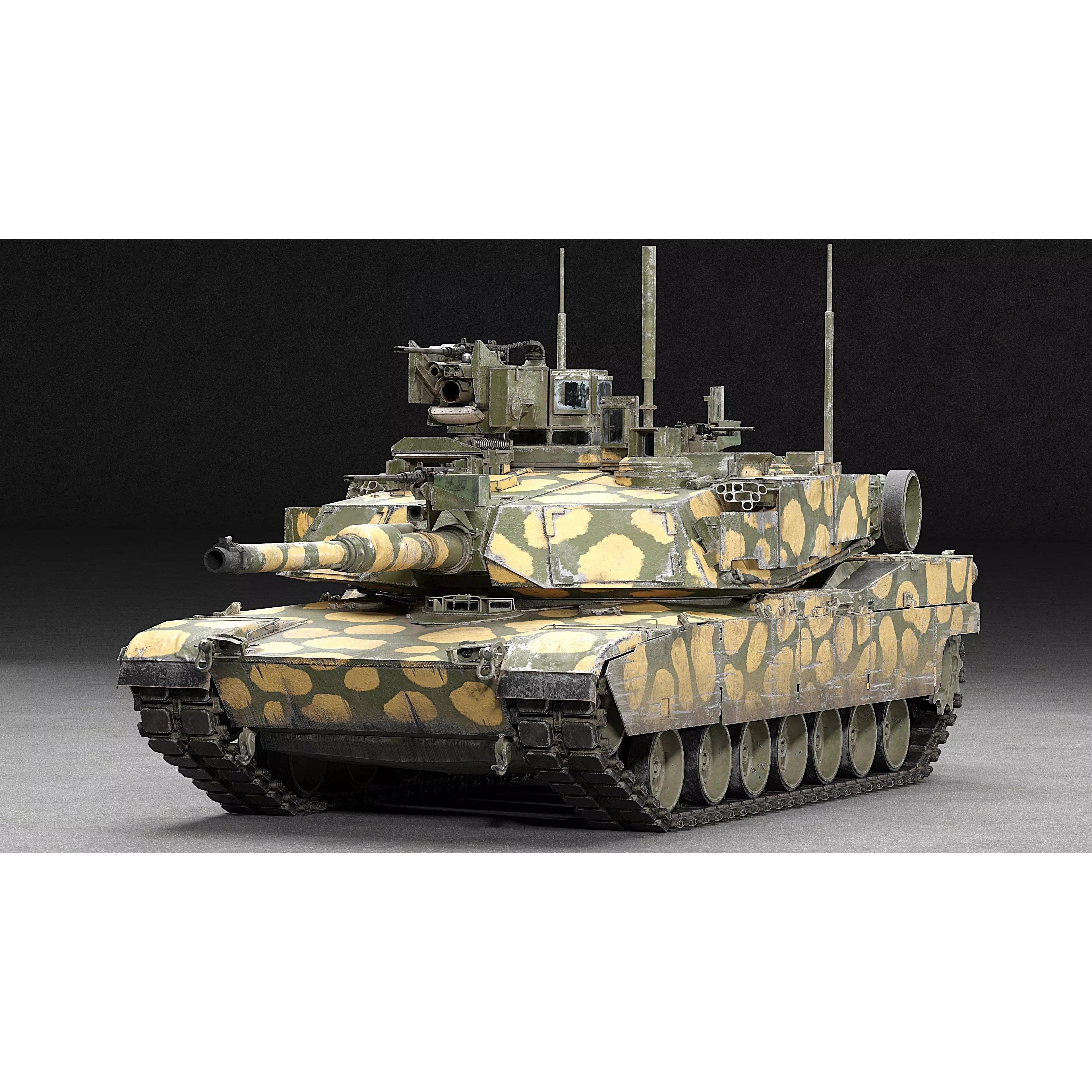 M1A2 SEP v2 Abrams - Game-Ready 3D Model - View 27