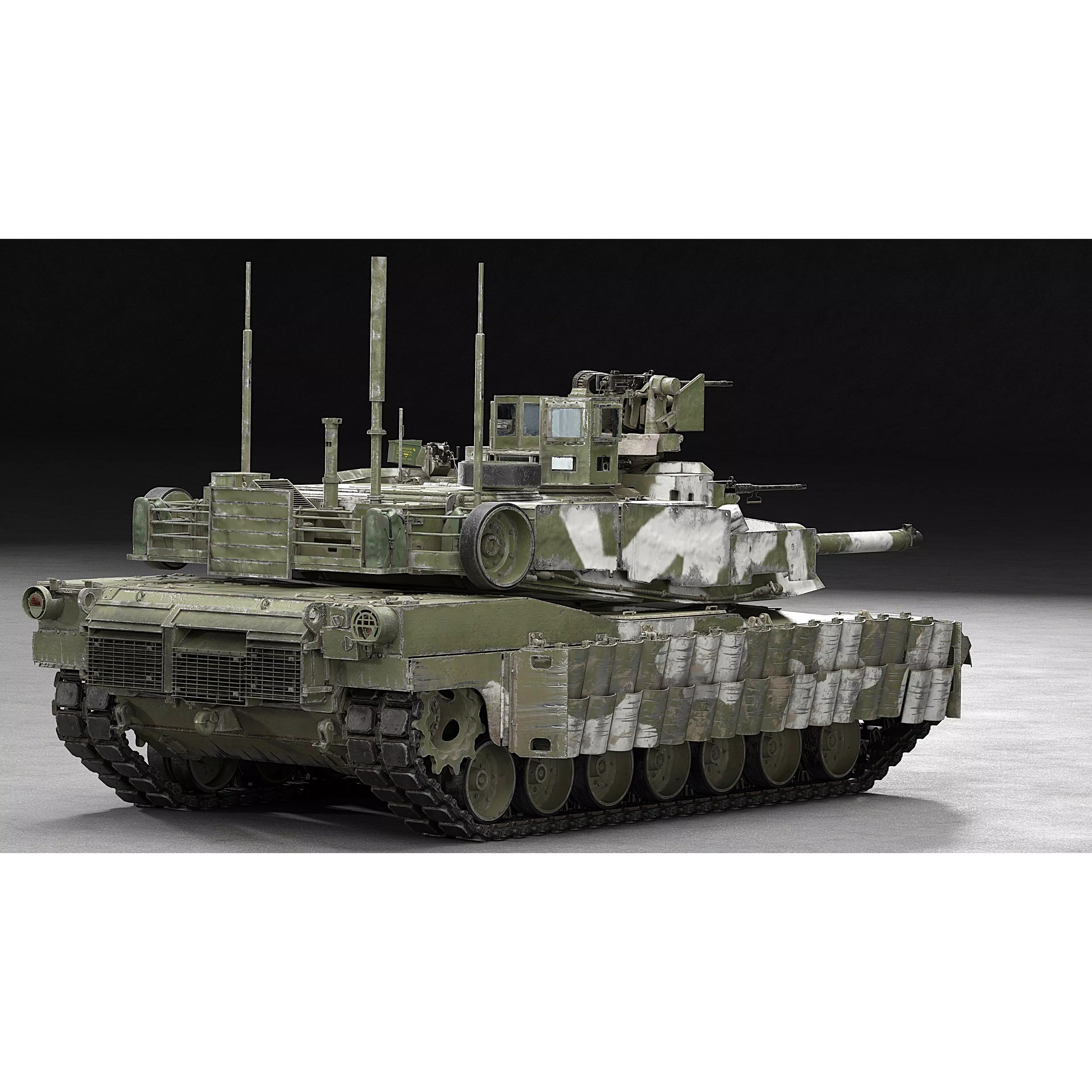 M1A2 SEP v2 Abrams - Game-Ready 3D Model - View 32