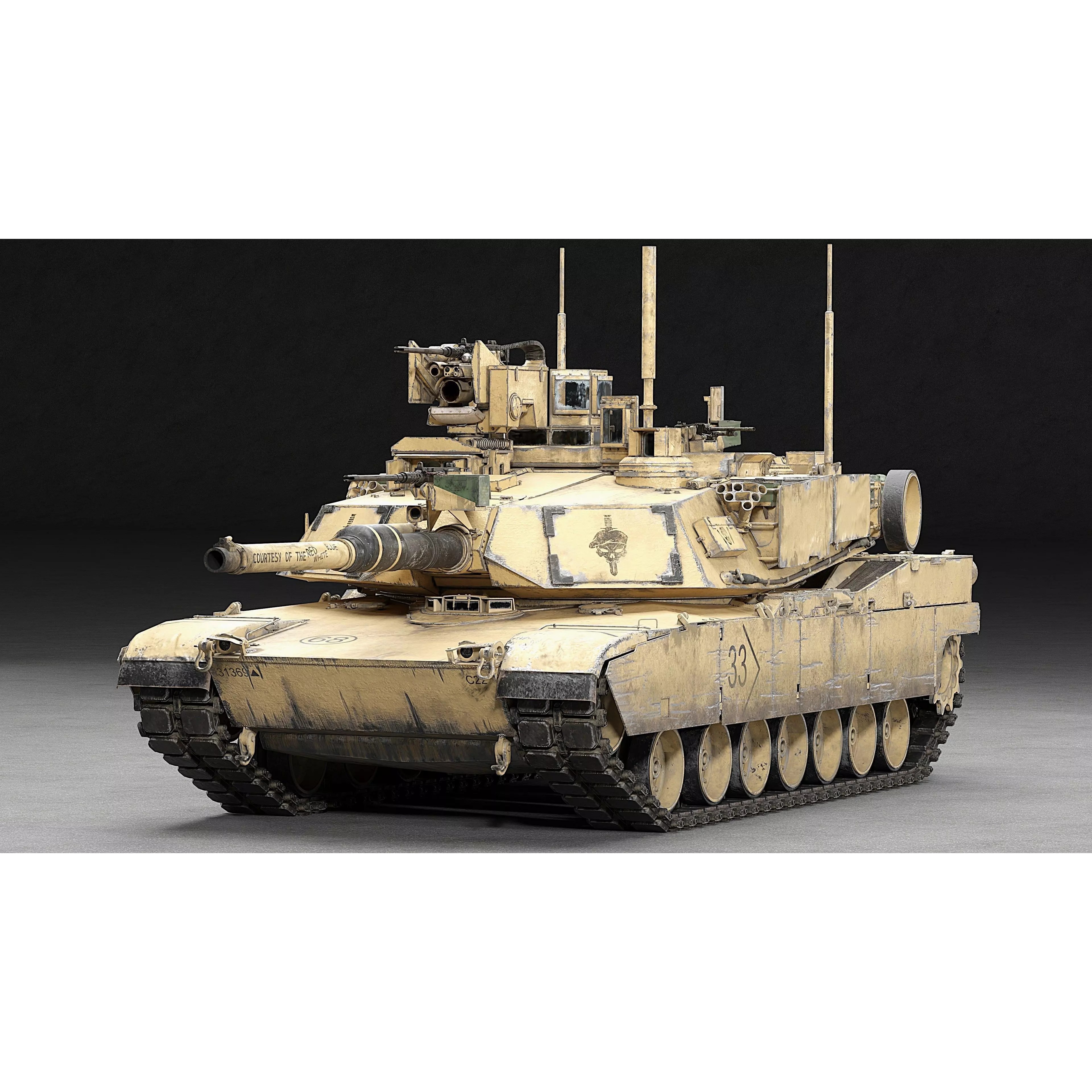 M1A2 SEP v2 Abrams - Game-Ready 3D Model - View 36