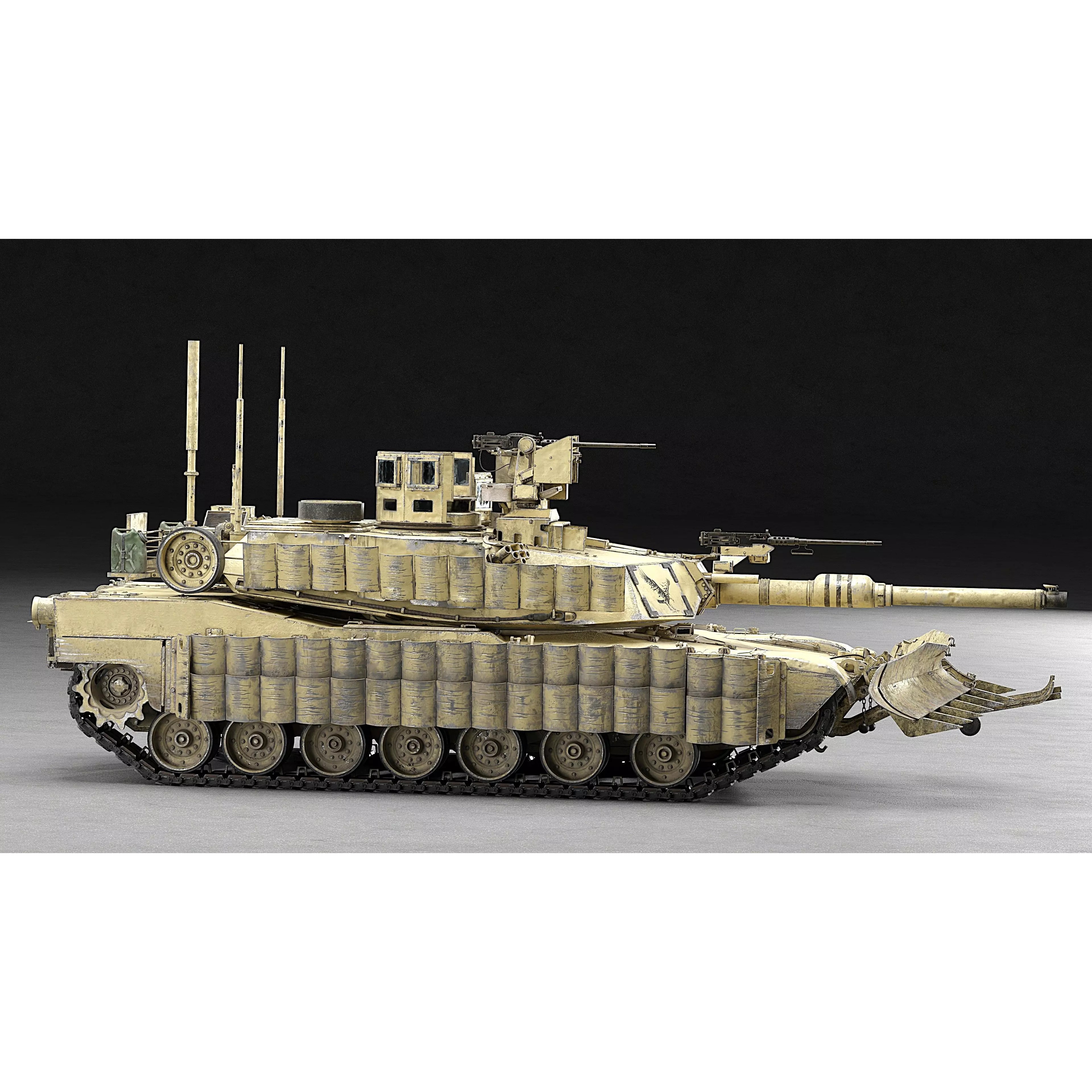 M1A2 SEP v2 Abrams - Game-Ready 3D Model - View 40