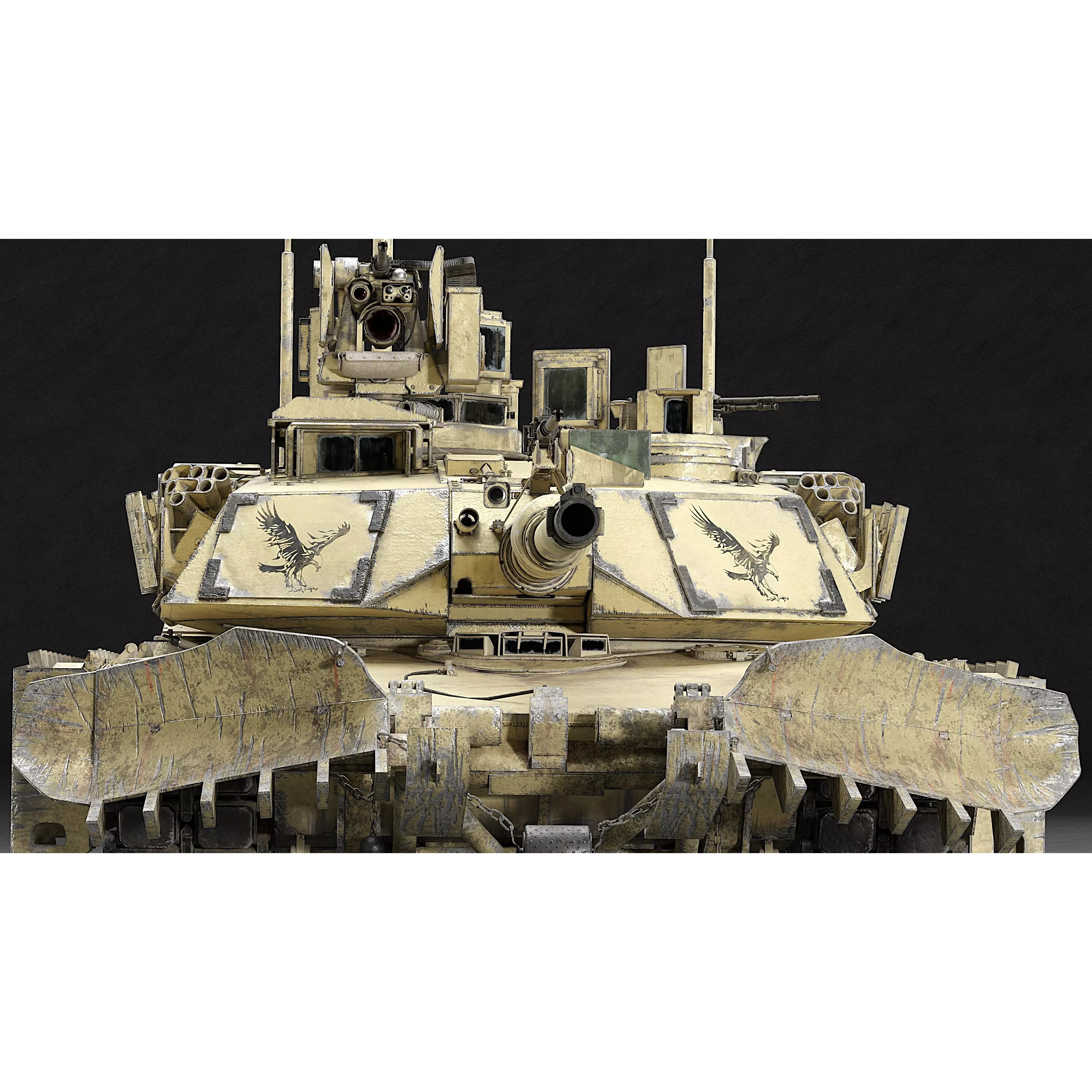 M1A2 SEP v2 Abrams - Game-Ready 3D Model - View 44