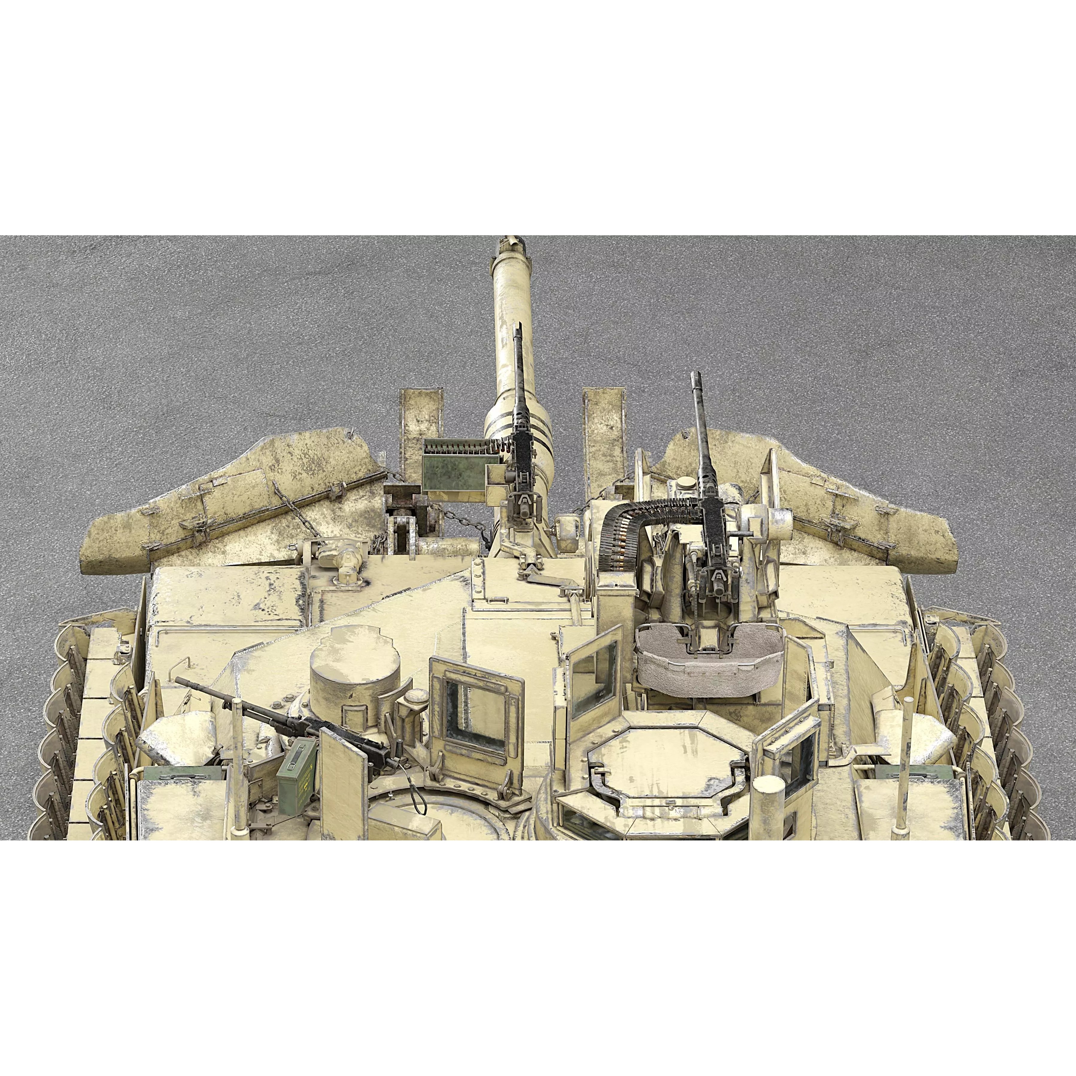 M1A2 SEP v2 Abrams - Game-Ready 3D Model - View 47