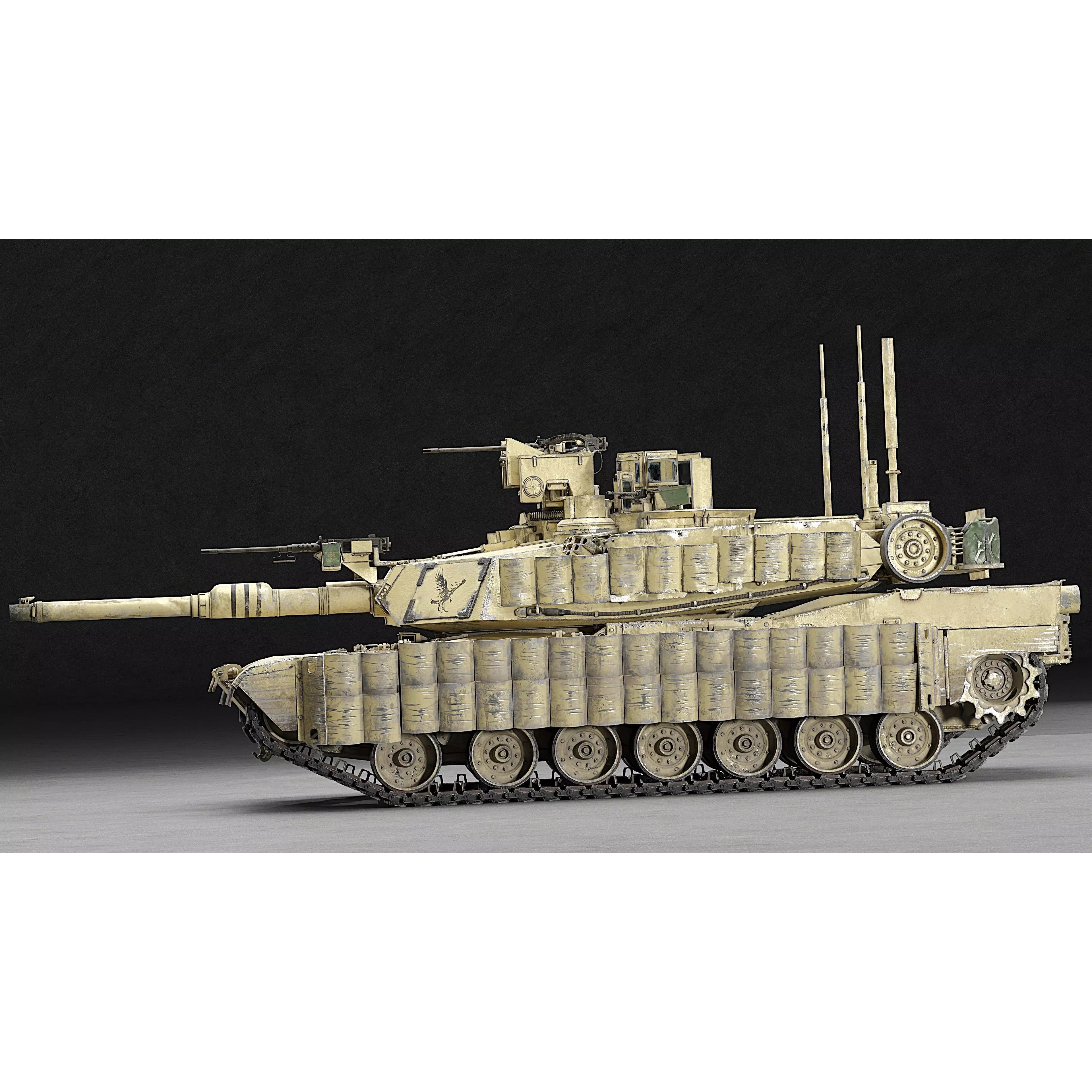 M1A2 SEP v2 Abrams - Game-Ready 3D Model - View 53