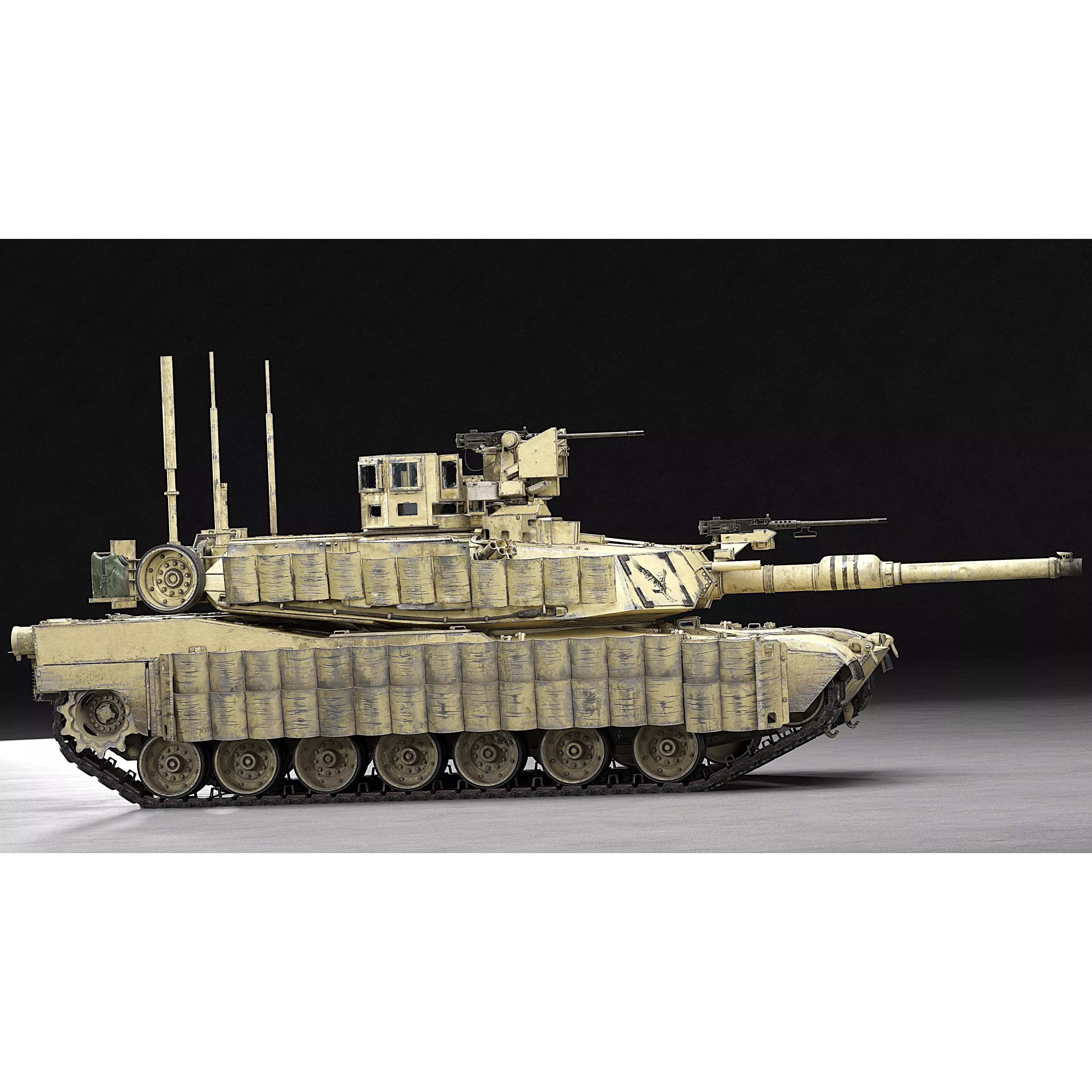 M1A2 SEP v2 Abrams - Game-Ready 3D Model - View 54