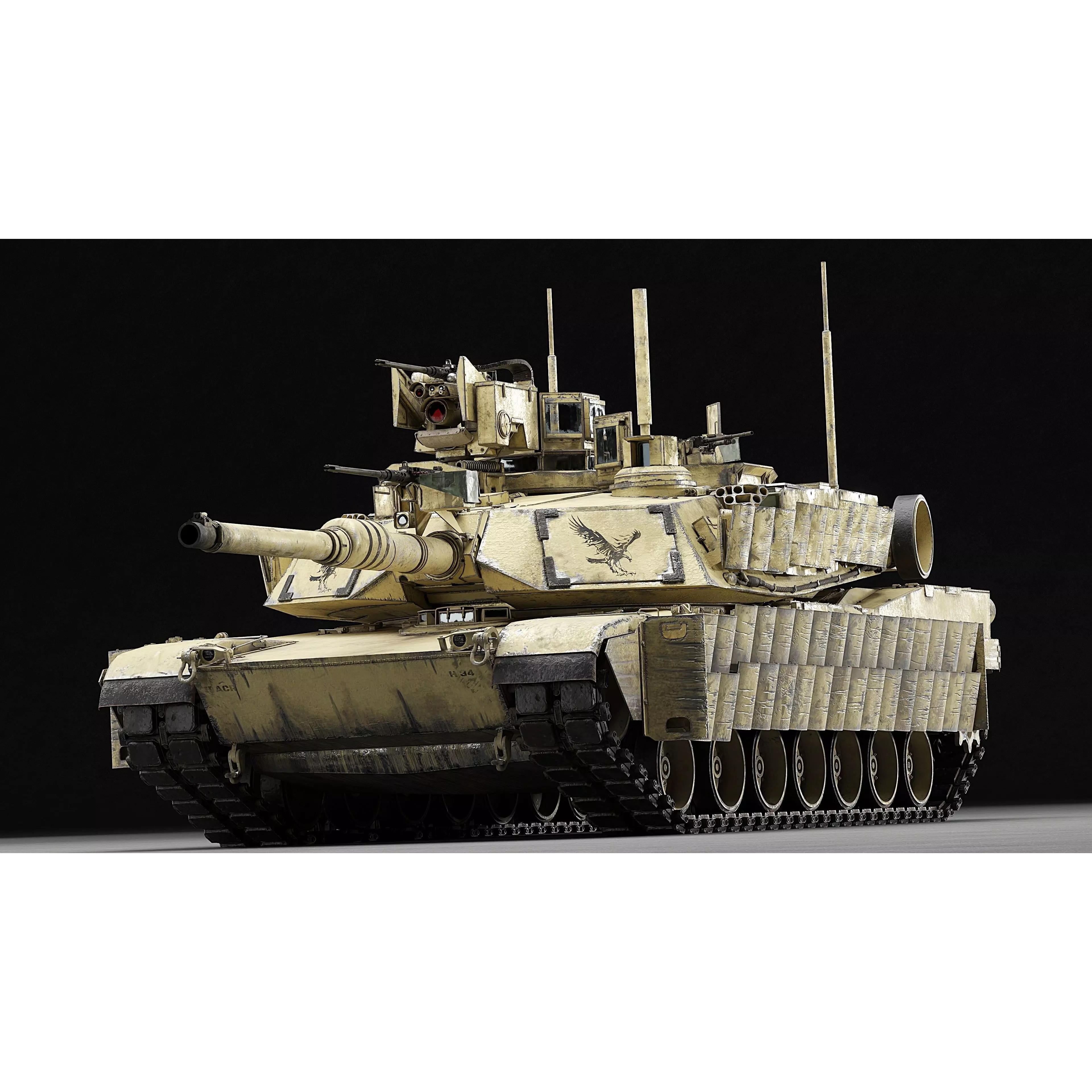 M1A2 SEP v2 Abrams - Game-Ready 3D Model - View 55