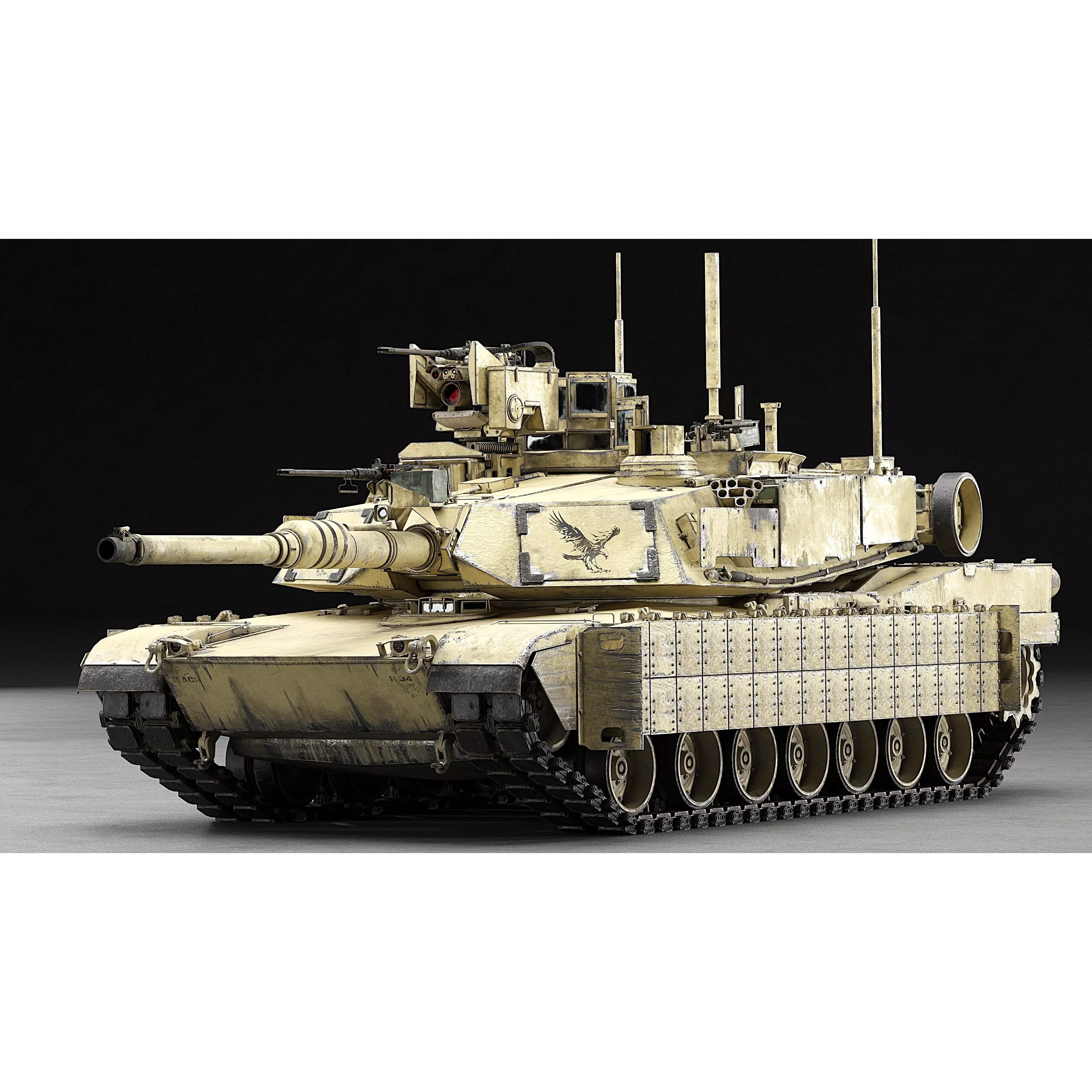 M1A2 SEP v2 Abrams - Game-Ready 3D Model - View 57