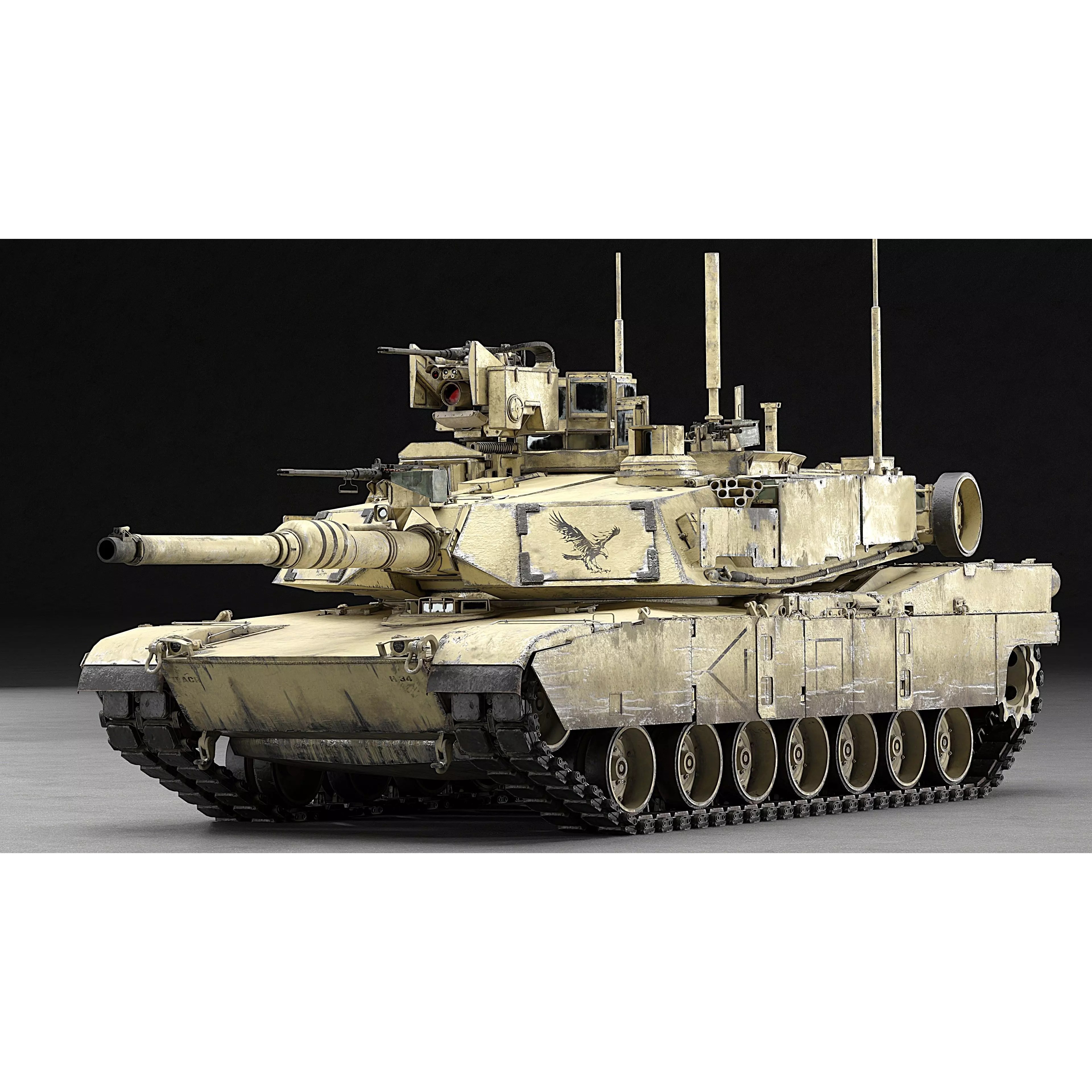 M1A2 SEP v2 Abrams - Game-Ready 3D Model - View 58