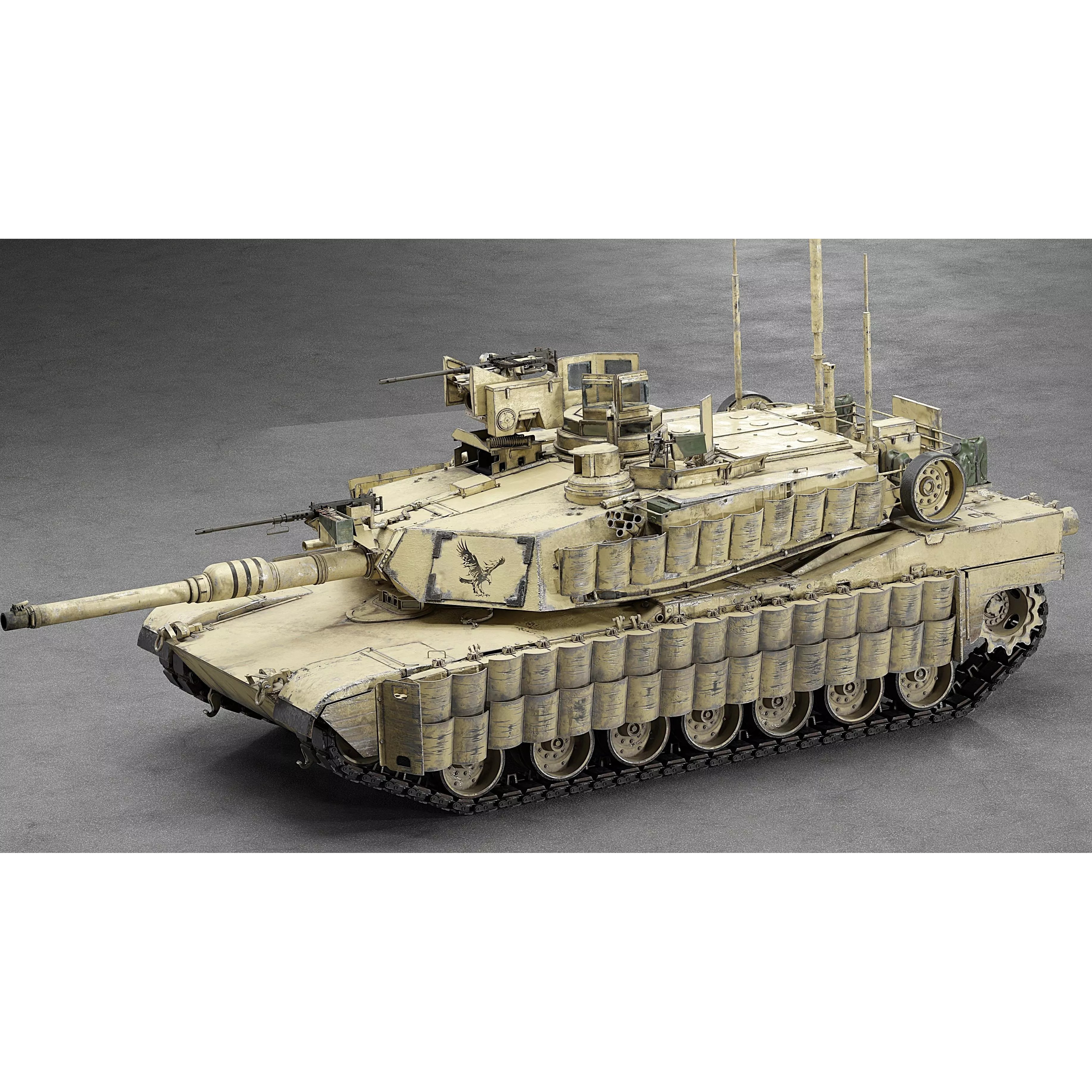 M1A2 SEP v2 Abrams - Game-Ready 3D Model - View 61