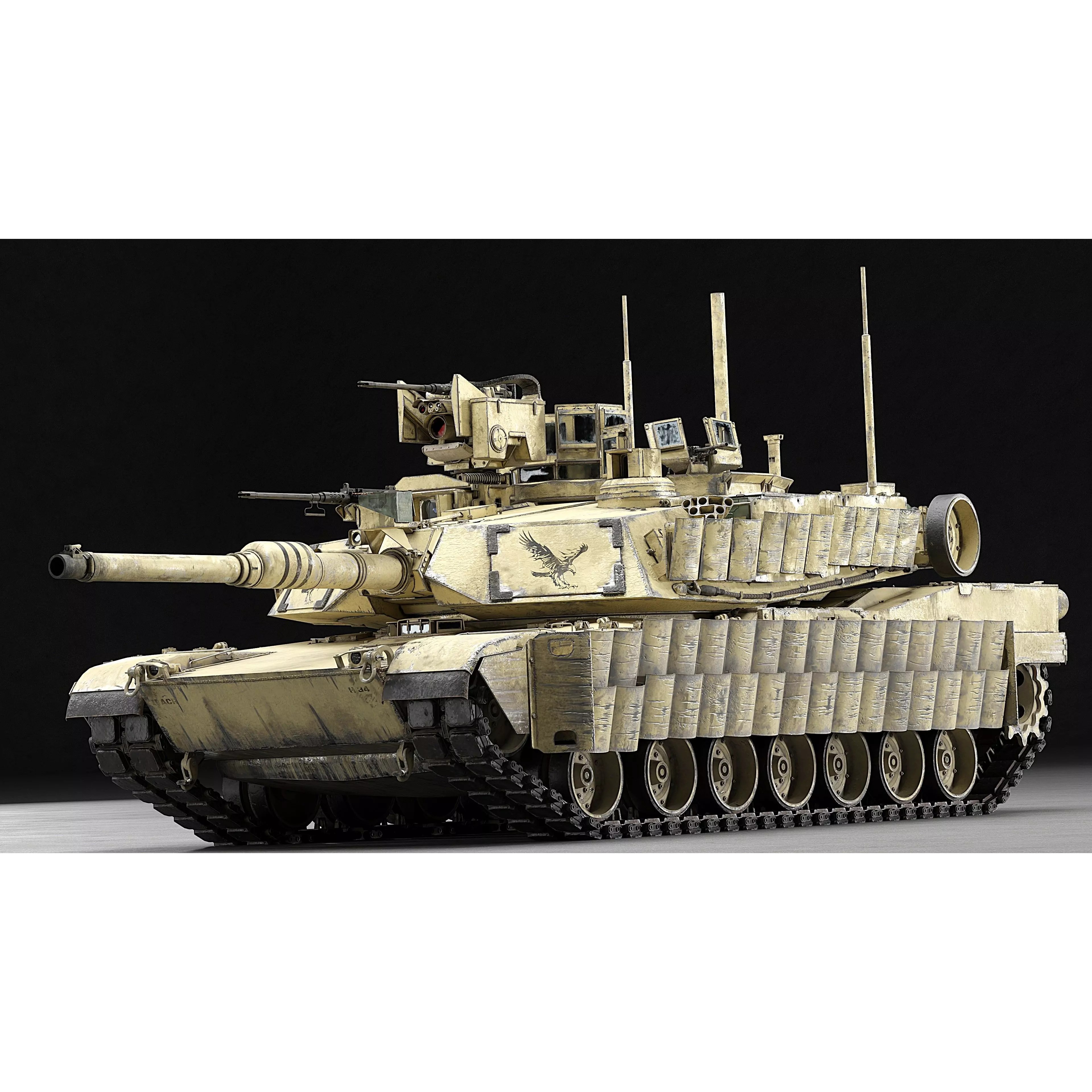 M1A2 SEP v2 Abrams - Game-Ready 3D Model - View 63
